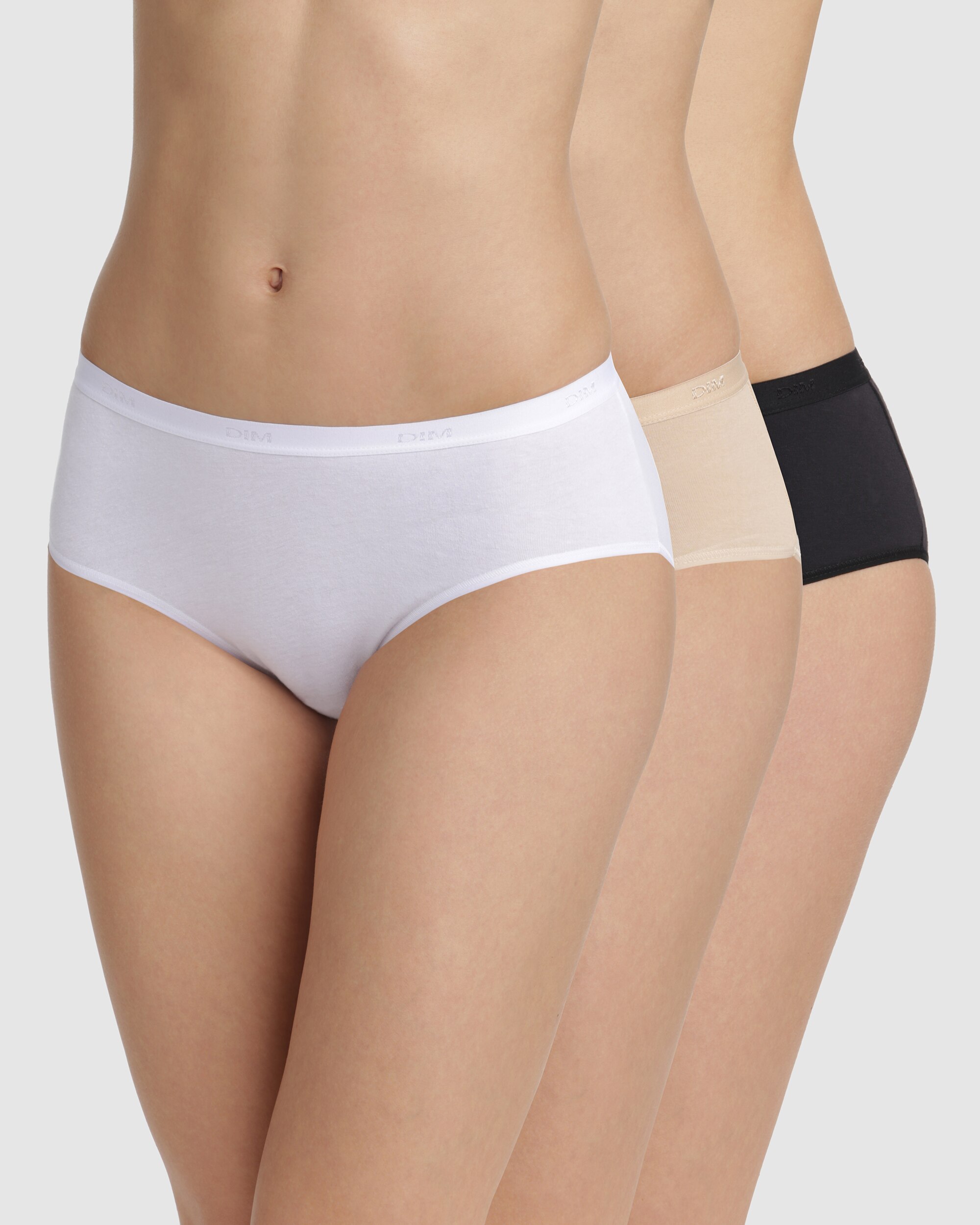 Pack de 3 Cuecas de Algodão Elástico em Várias Cores Multicolor-3