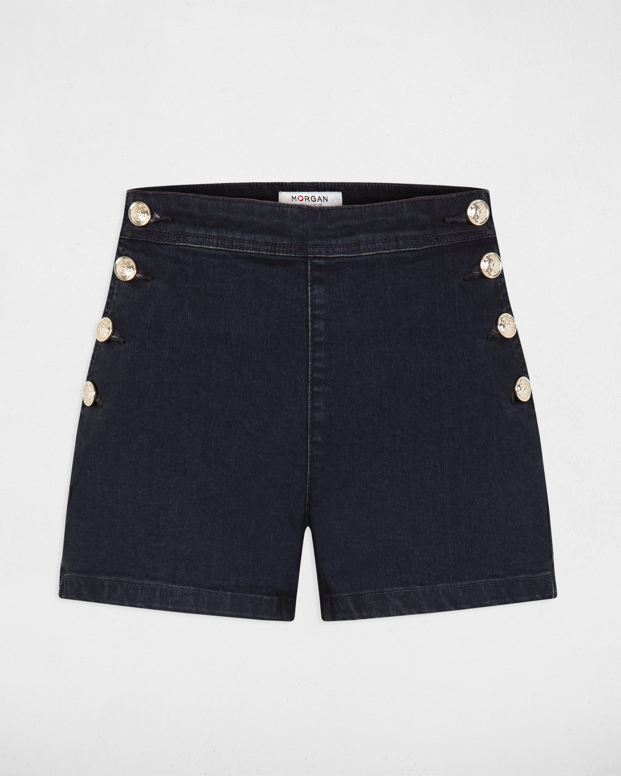 Short Jeans Ajustado Azul denim-2