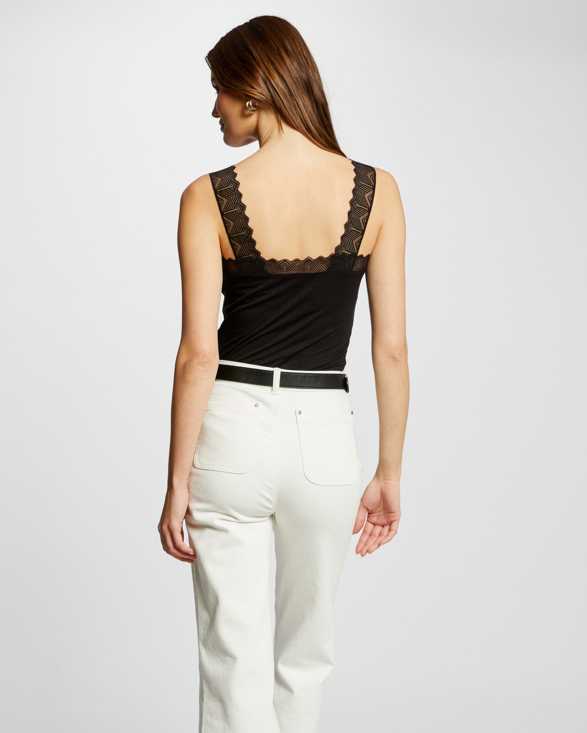 Top de Alças com Renda Preto-2