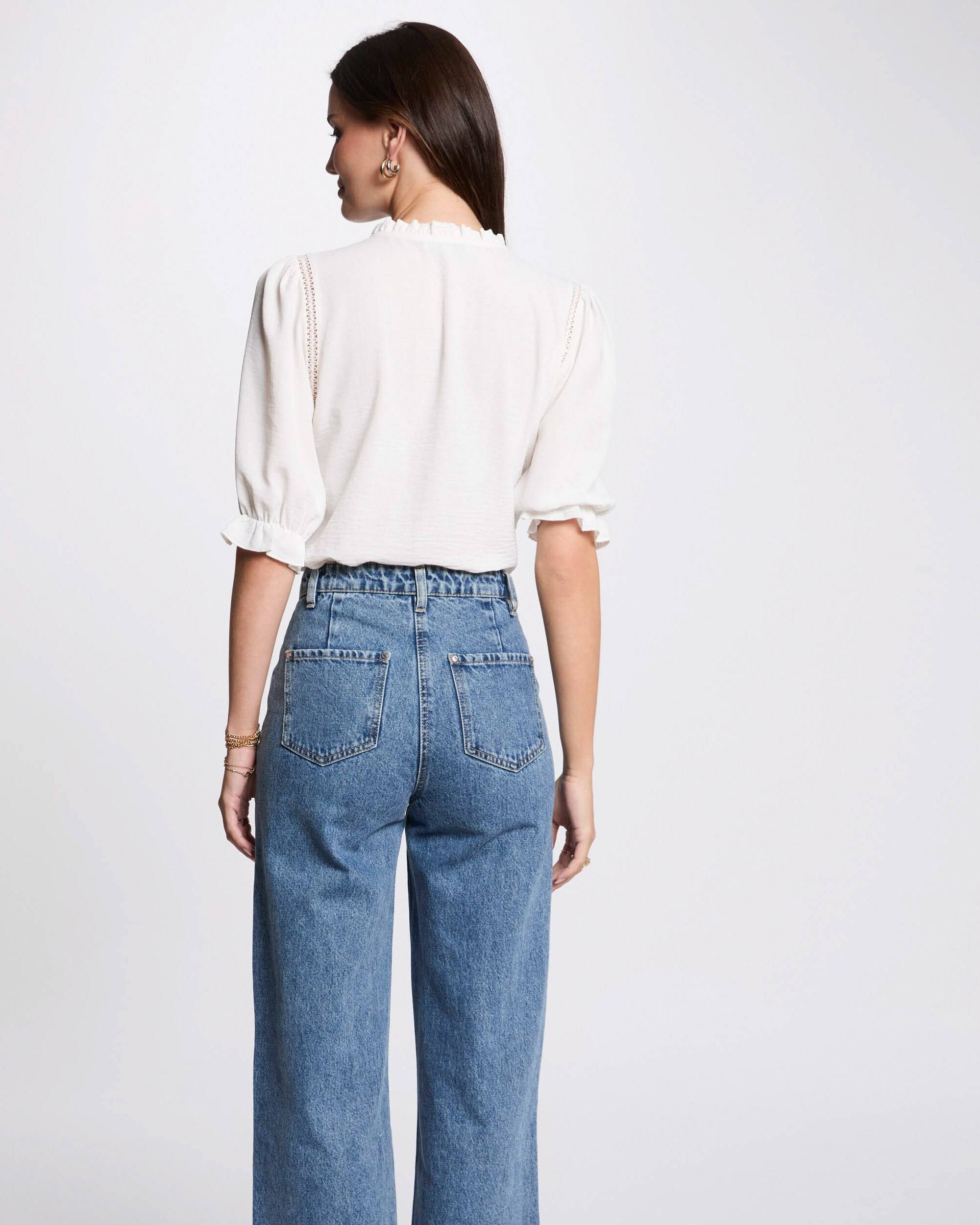 Blusa de Manga 3/4 Abalonada Cru-2