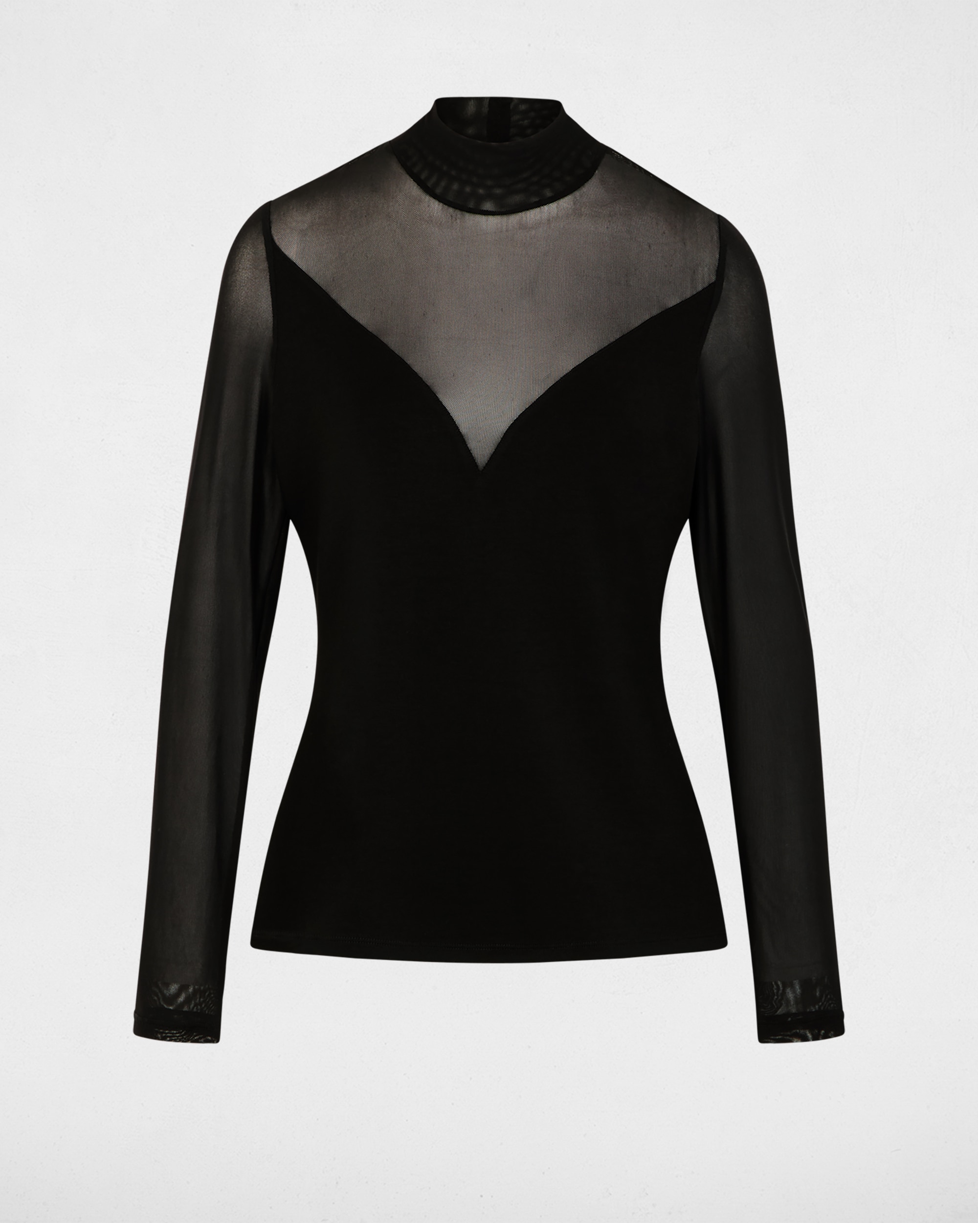 Blusa de Manga Comprida Preto-2