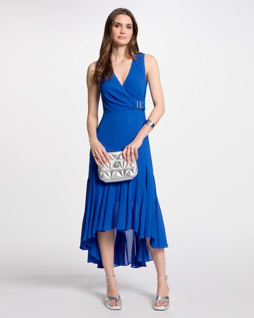 Imagem 0 de Vestido Midi com Decote Cruzado