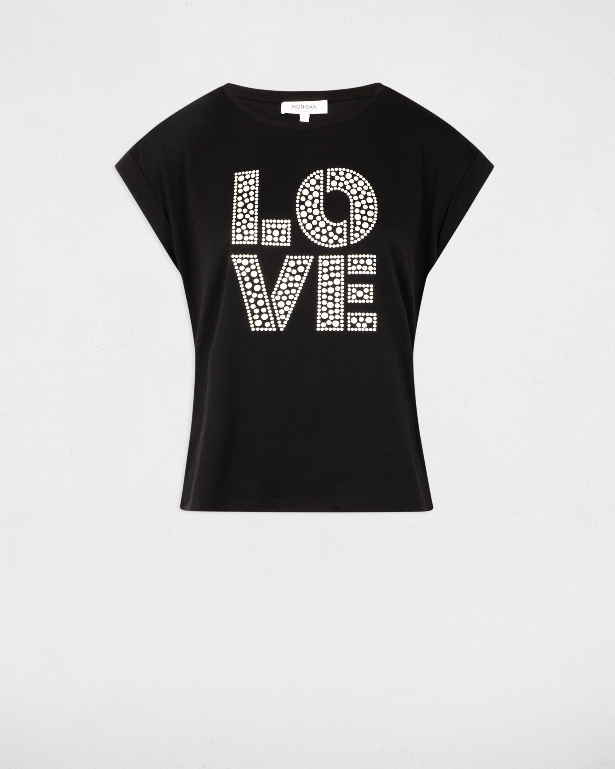 T-shirt com Mensagem Frontal Preto-3