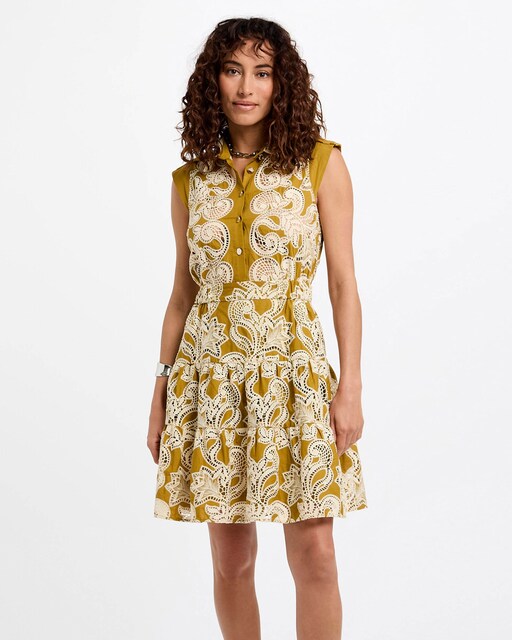 Imagem 0 de Vestido Evasé Bordado