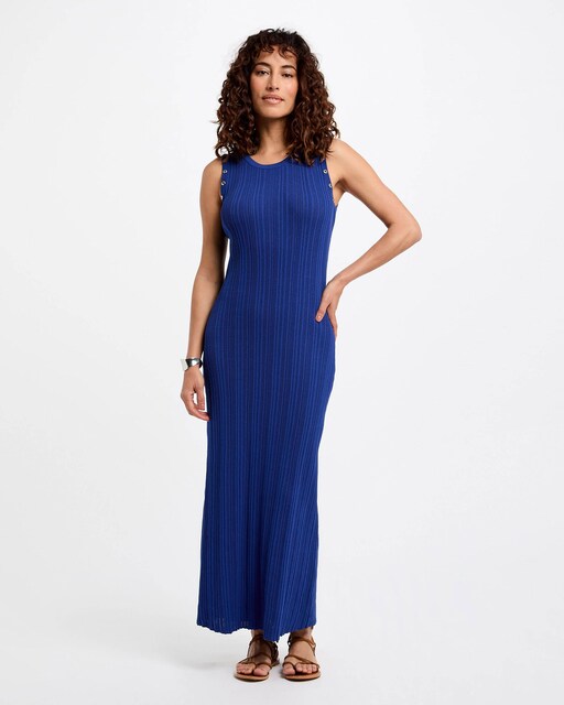 Imagem 0 de Vestido de Malha Comprido Ajustado