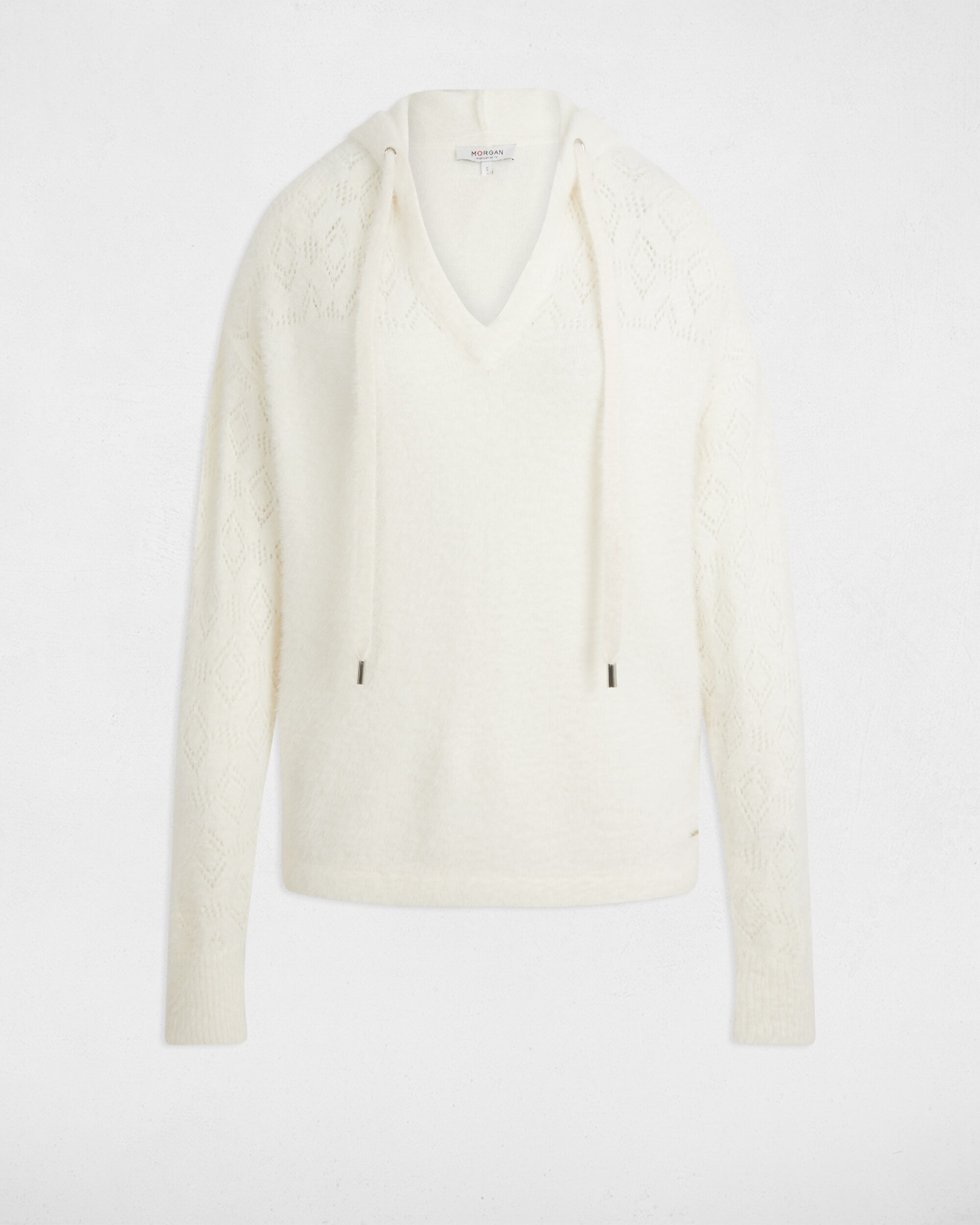Camisola com Capuz Branco-2