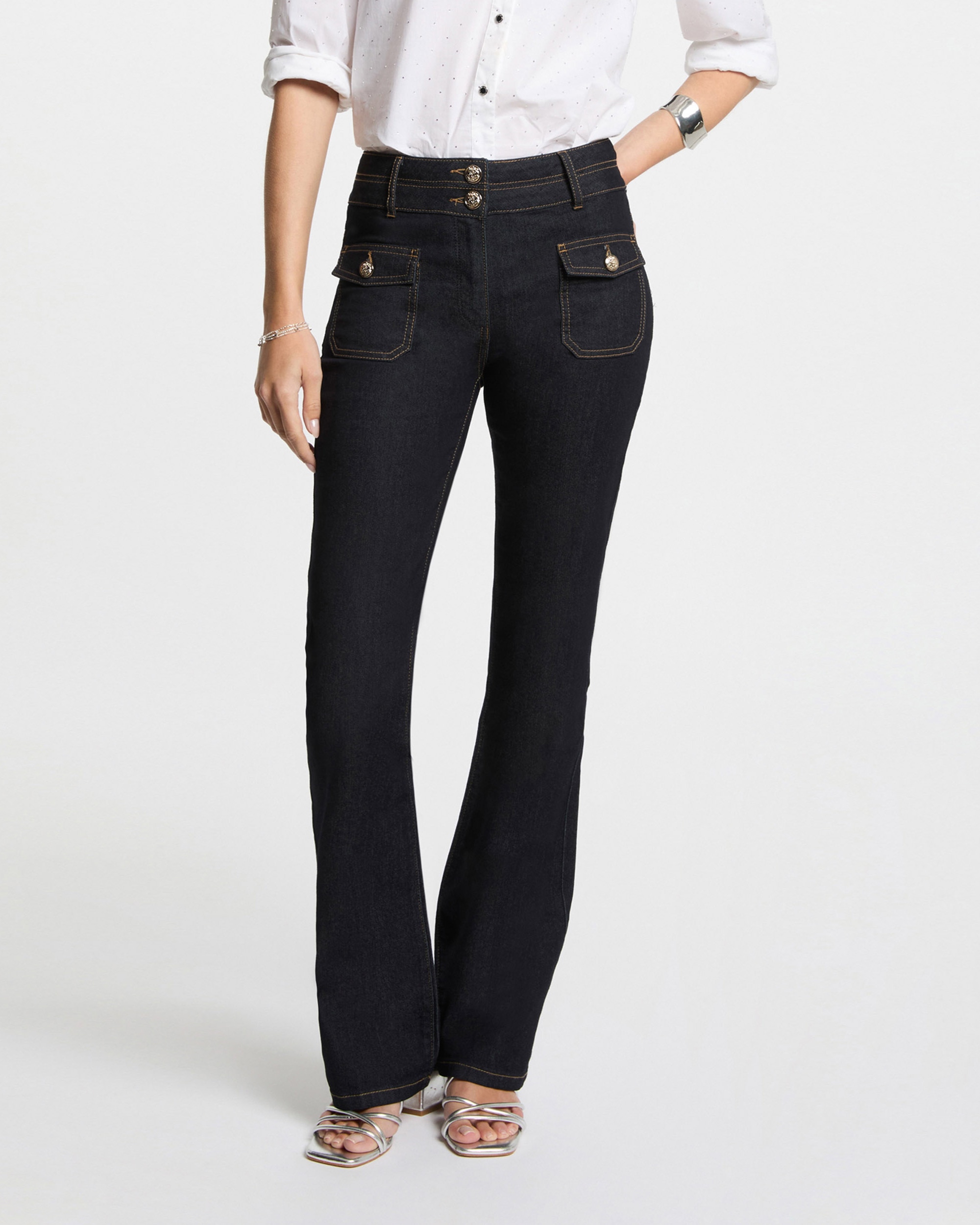 Jeans Boot - Cut Azul-escuro-1