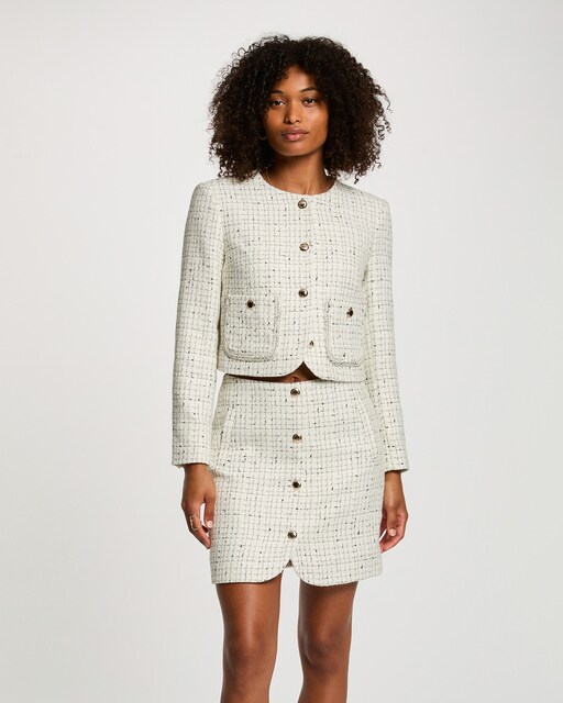 Imagem 0 de Casaco Ajustado com Gola Redonda