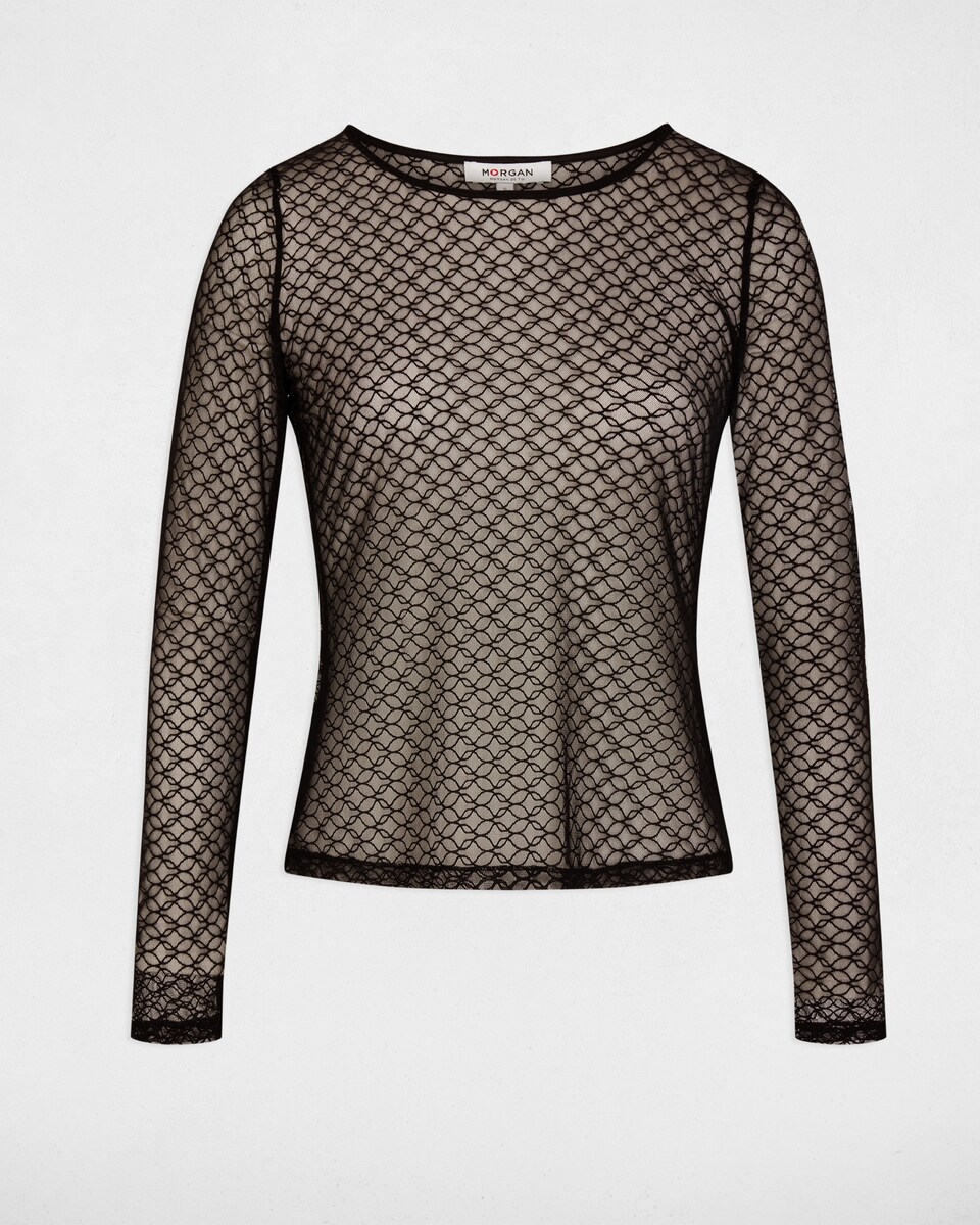 T-shirt Curta Ajustada Preto-2