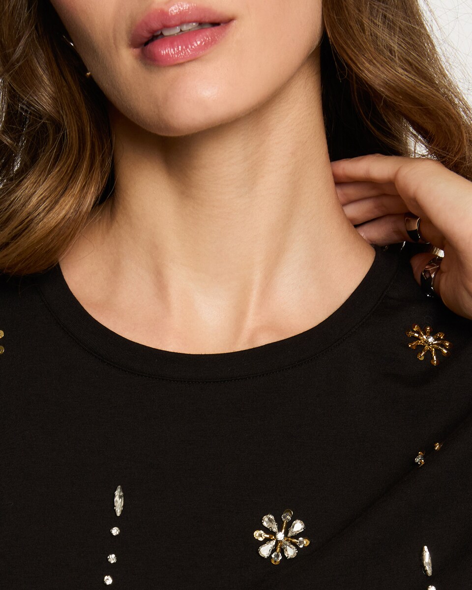 T-shirt de Manga Curta Preto-5