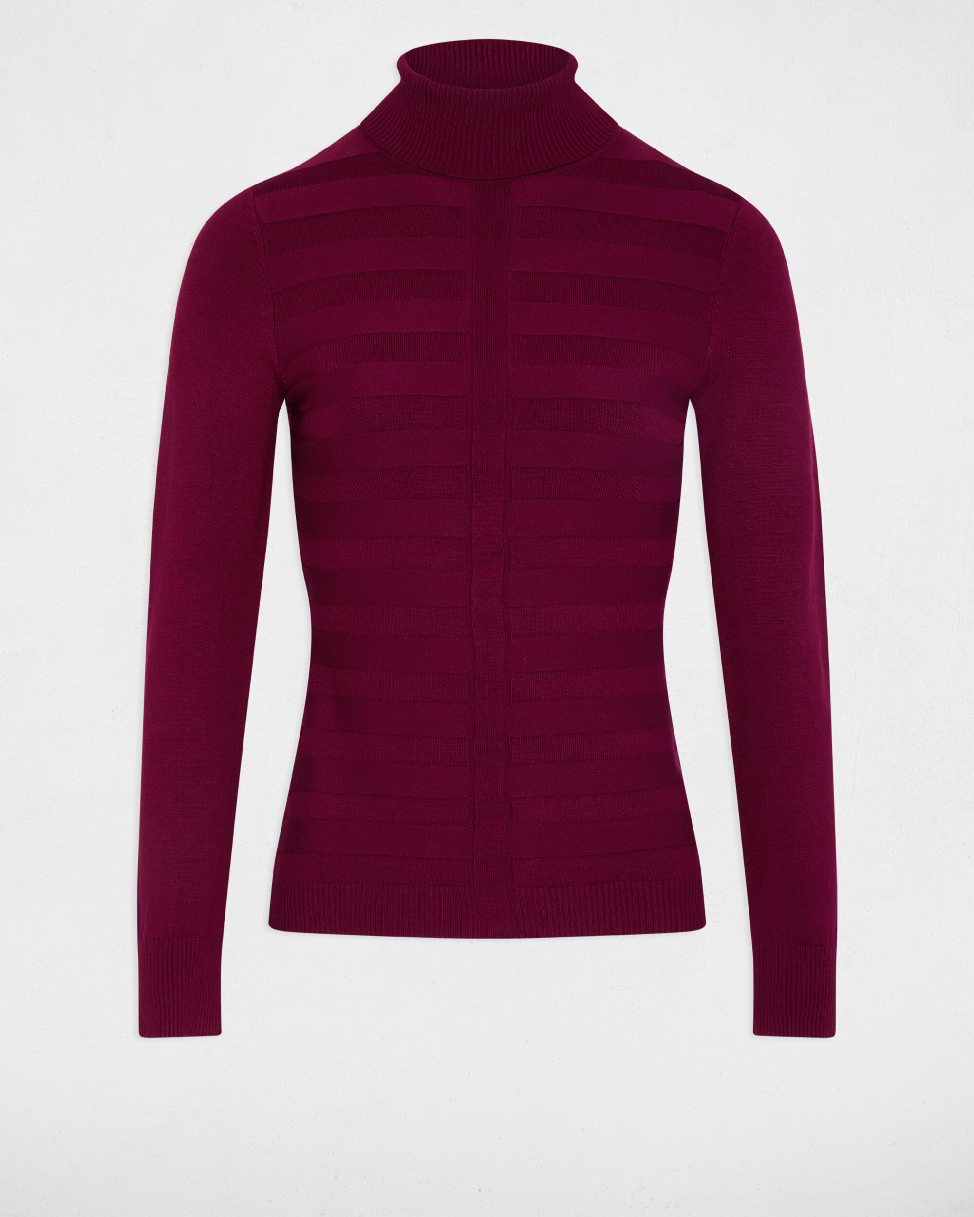 Camisola com Gola de Tartaruga Bordeaux-2