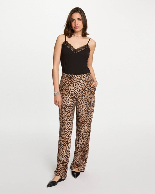 Imagem 0 de Calças Largas Animal Print