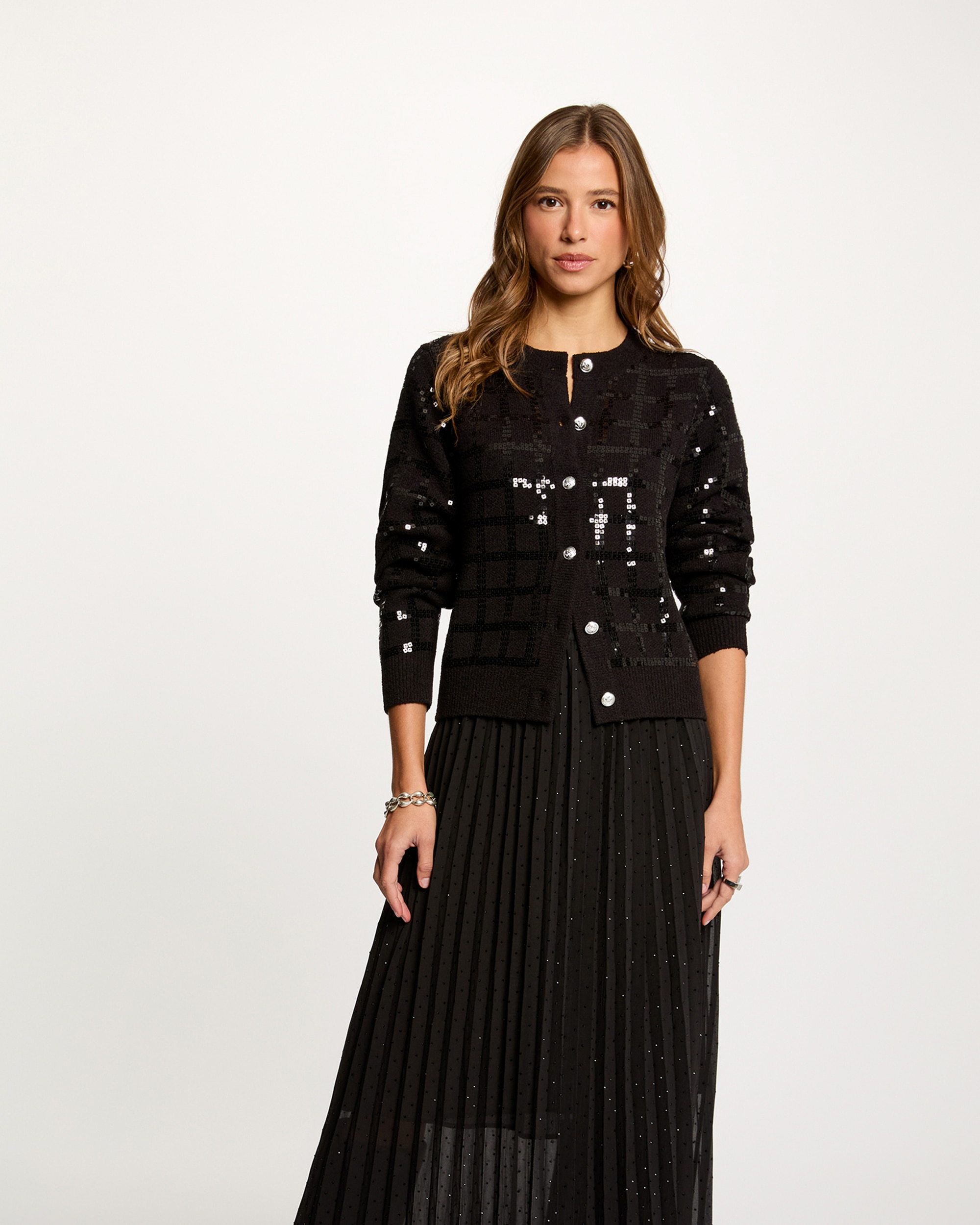 Imagem 0 de Casaco Ajustado com Lantejoulas