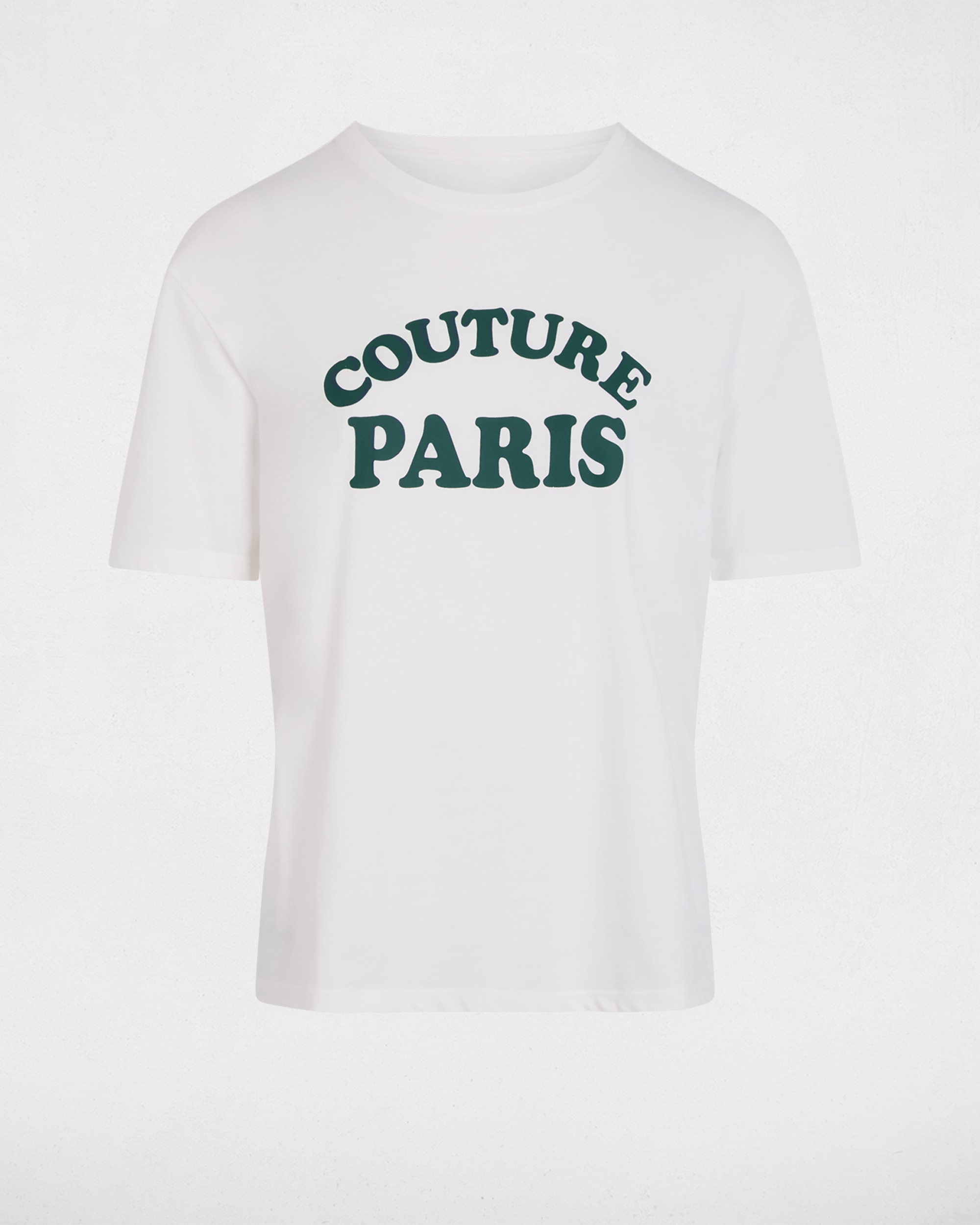 T-shirt de Manga Curta Branco / Verde-2