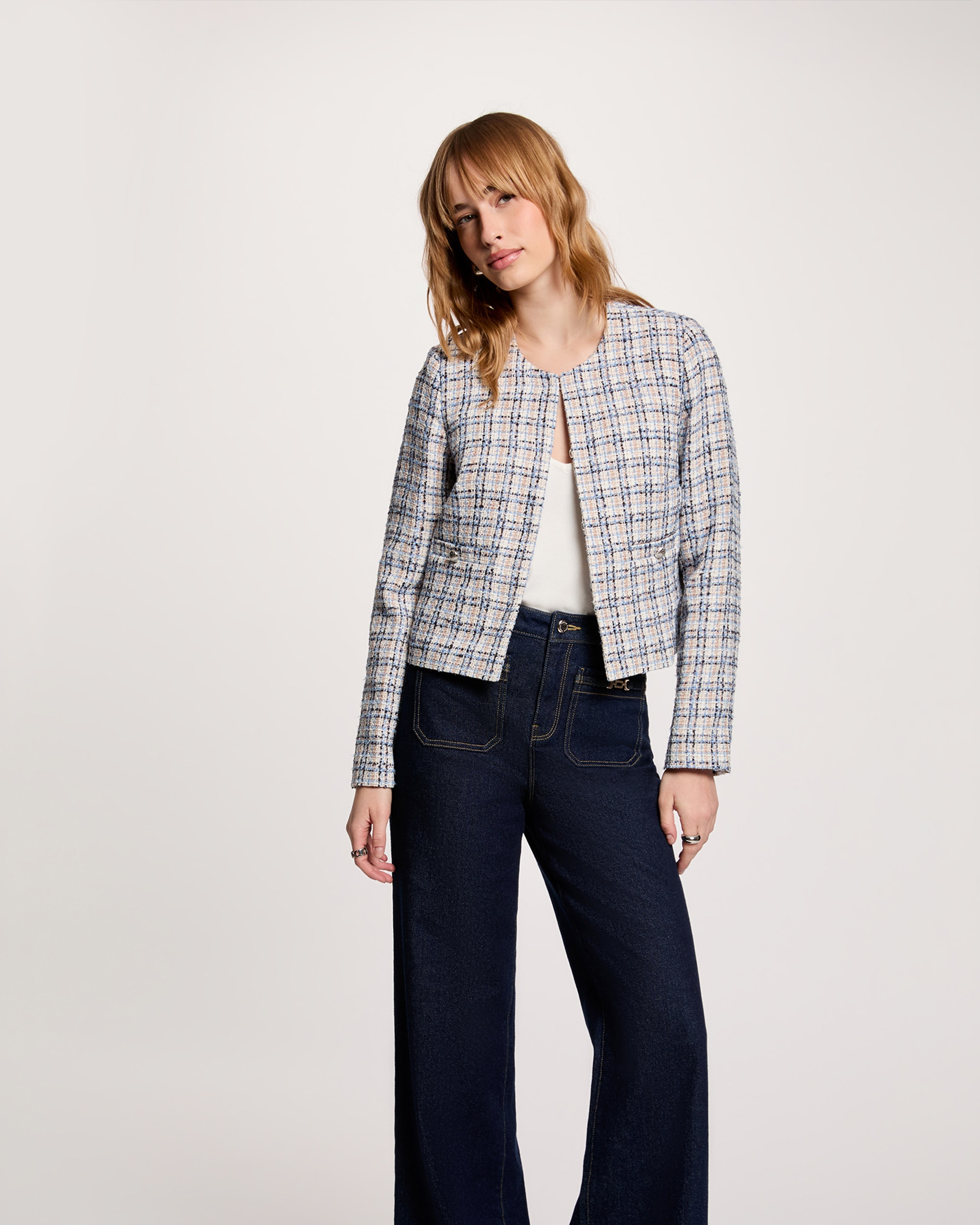 Imagem 0 de Casaco Ajustado de Tweed