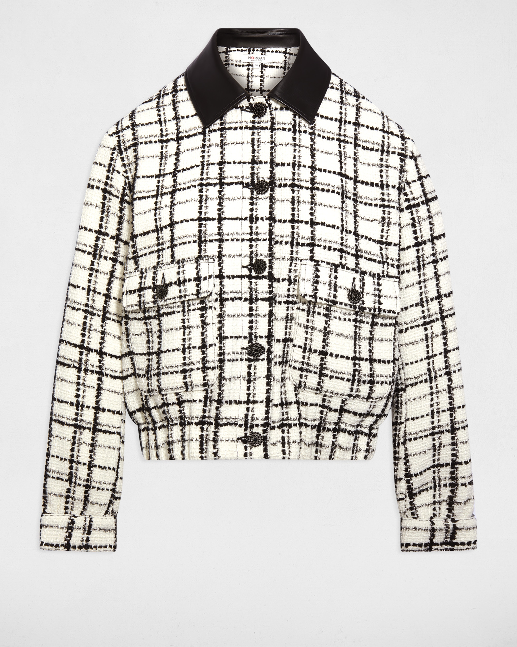 Casaco Oversize de Tweed Multicolor-2
