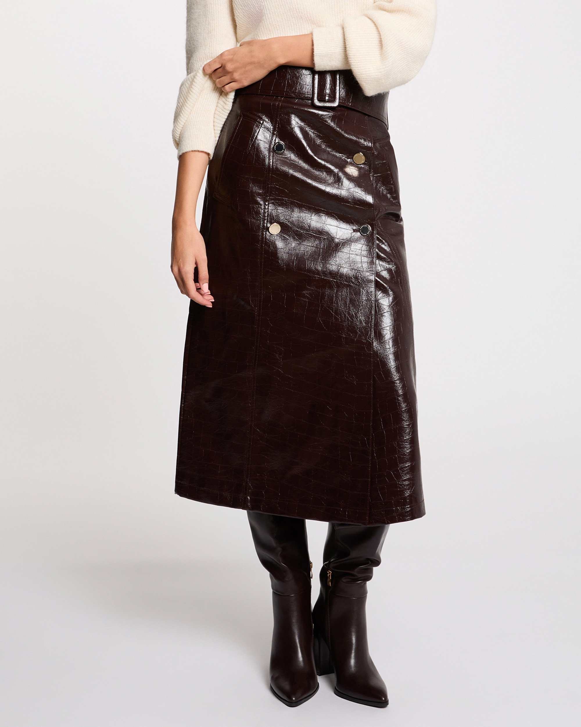 Imagem 0 de Saia Comprida com Cinto