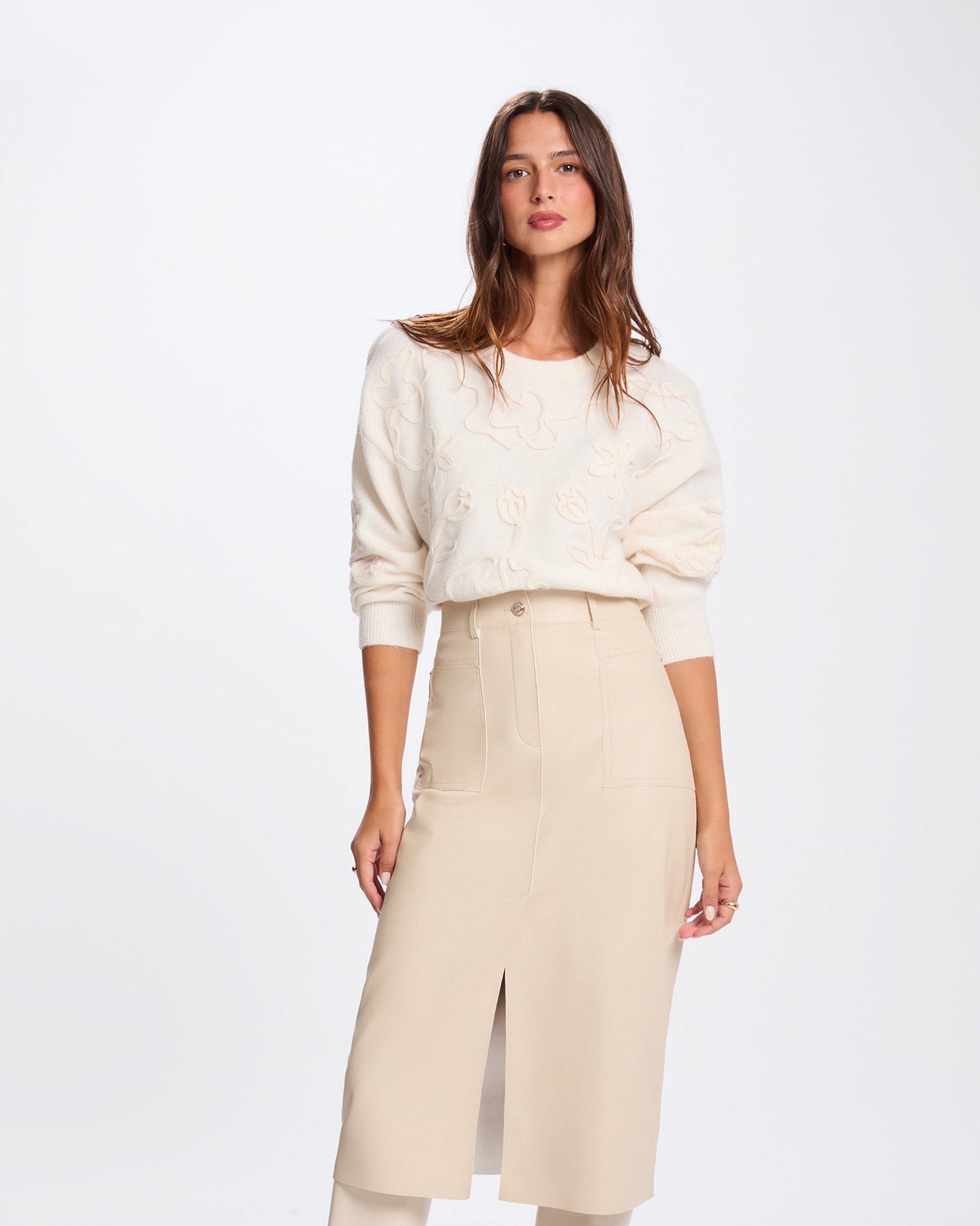 Imagem 0 de Camisola com Gola Redonda Fantasia