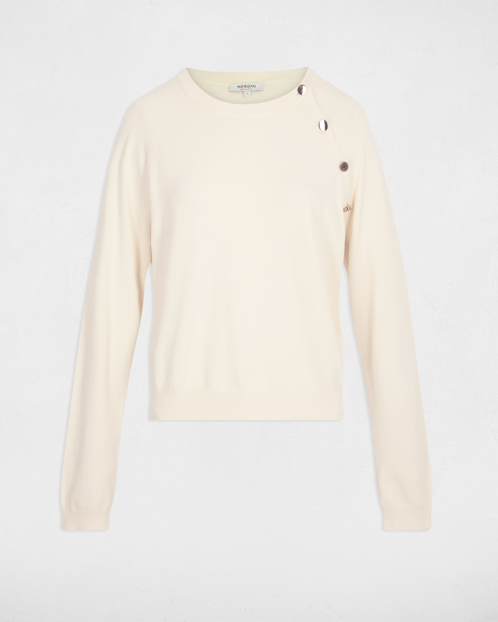 Camisola Fina Ajustada Creme-2