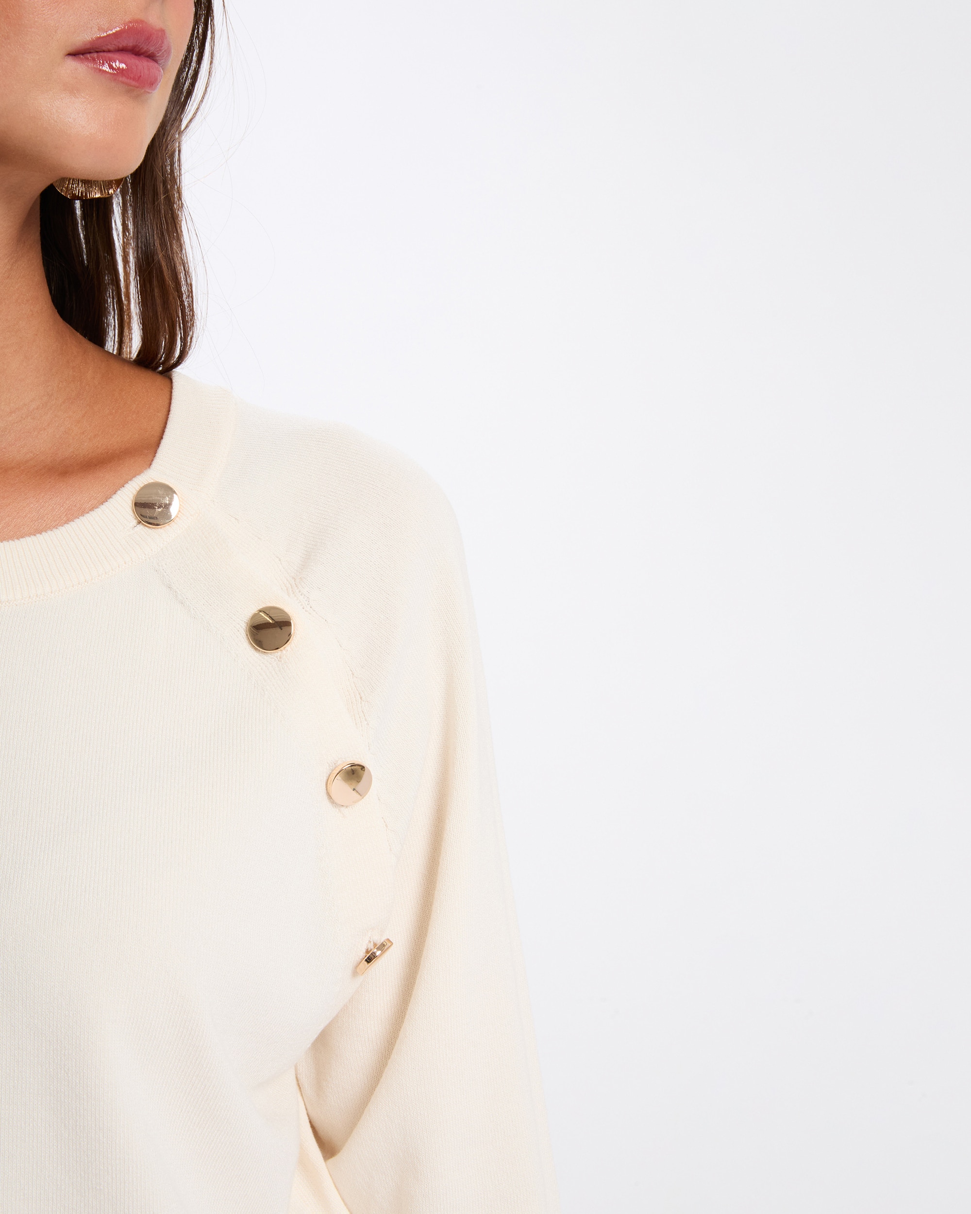 Camisola Fina Ajustada Creme-5