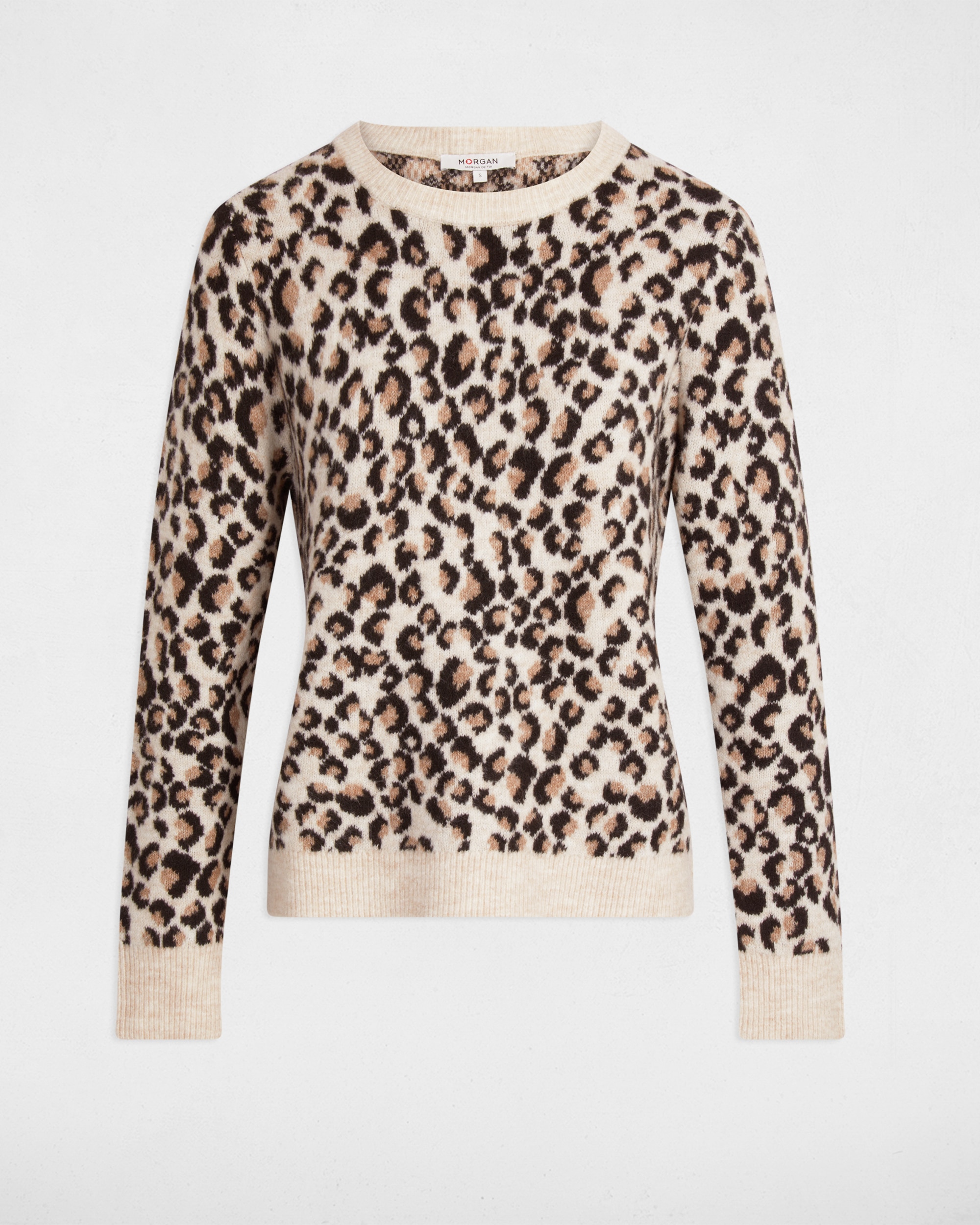 Camisola de Fibra Grossa e Estampado Animalier Multicolor-2