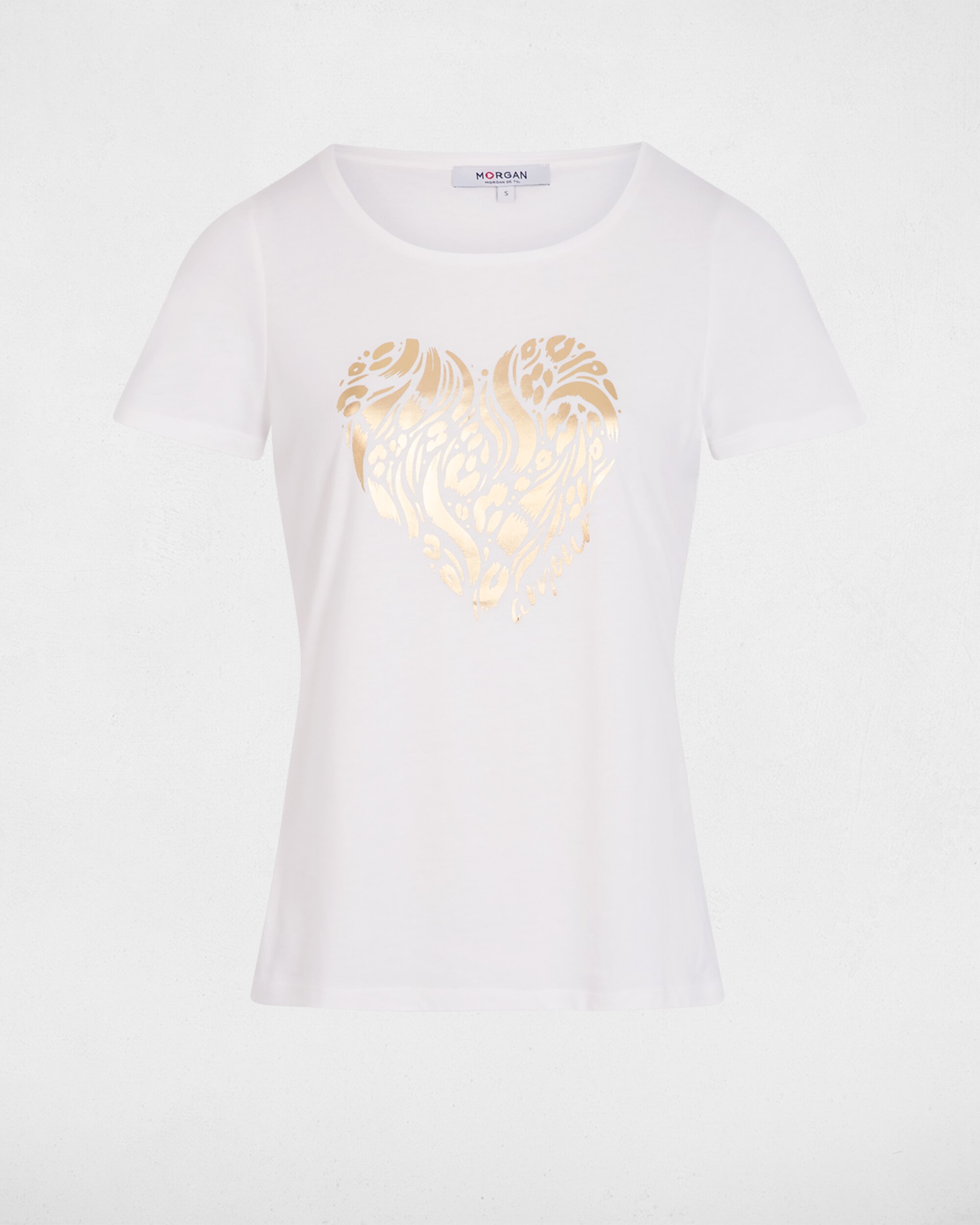 T-shirt de Manga Curta Branco-2