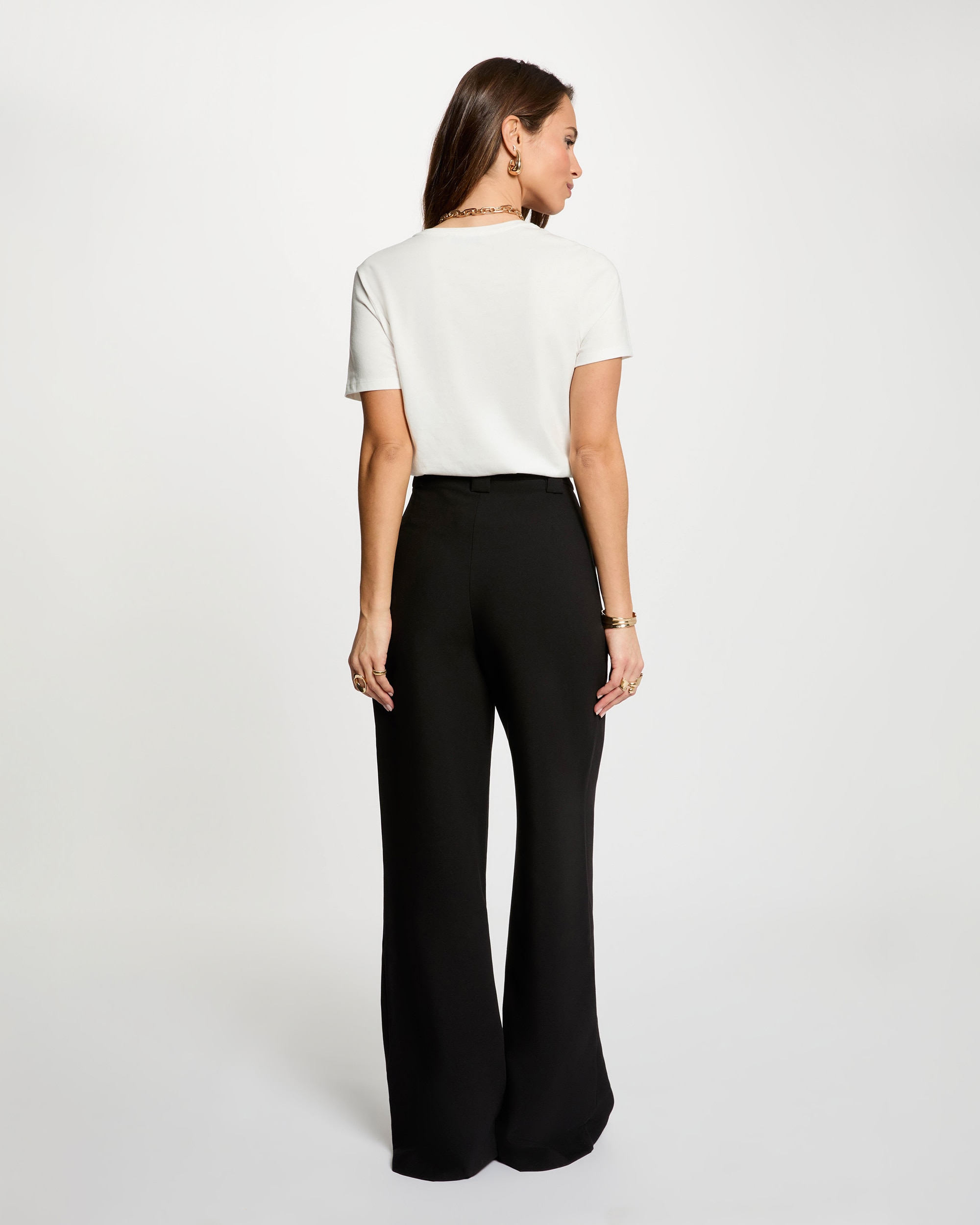 T-shirt Bordada com Lantejoulas Branco-3