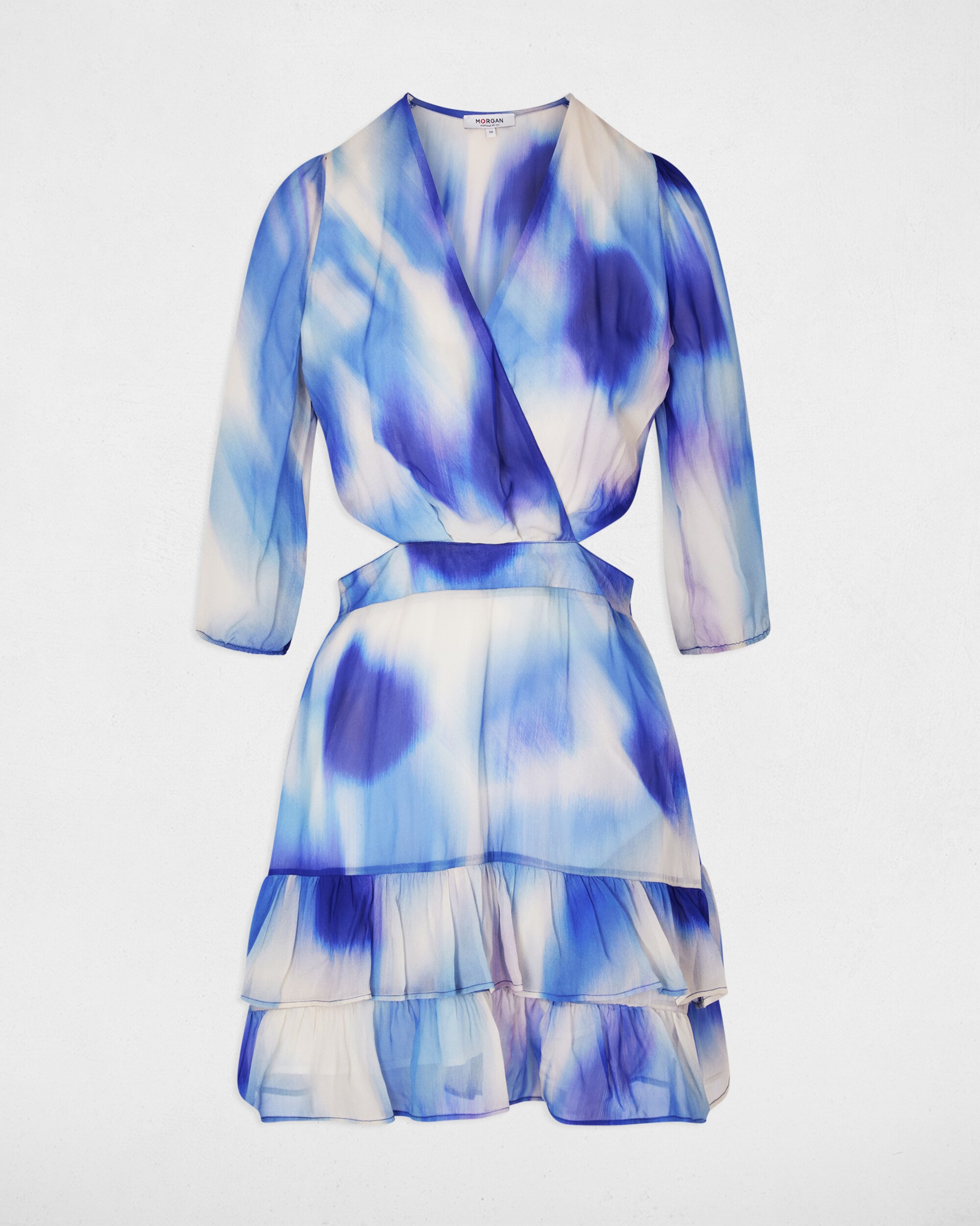 Vestido Curto com Estampado Tye-dye Multicolor-2