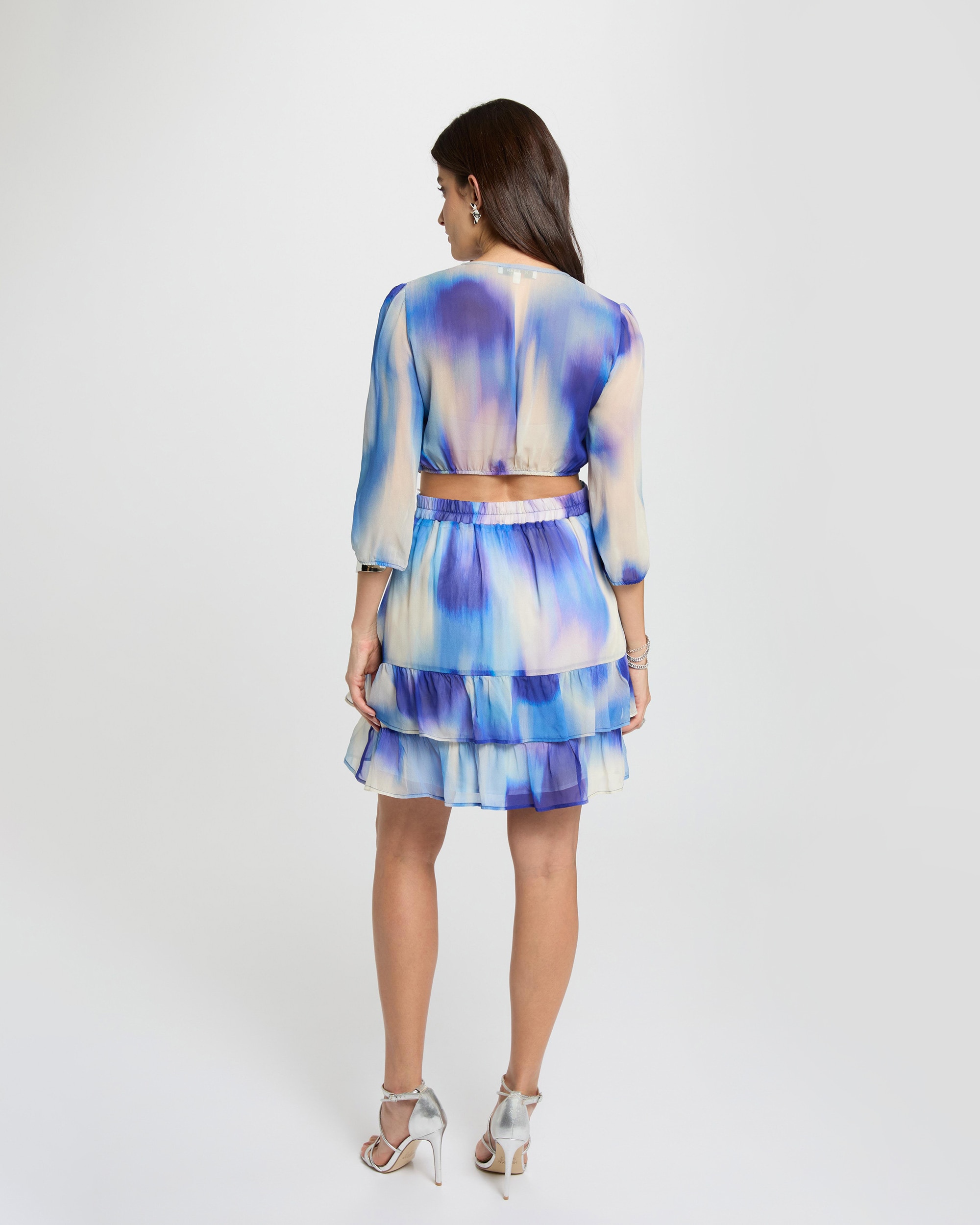 Vestido Curto com Estampado Tye-dye Multicolor-3