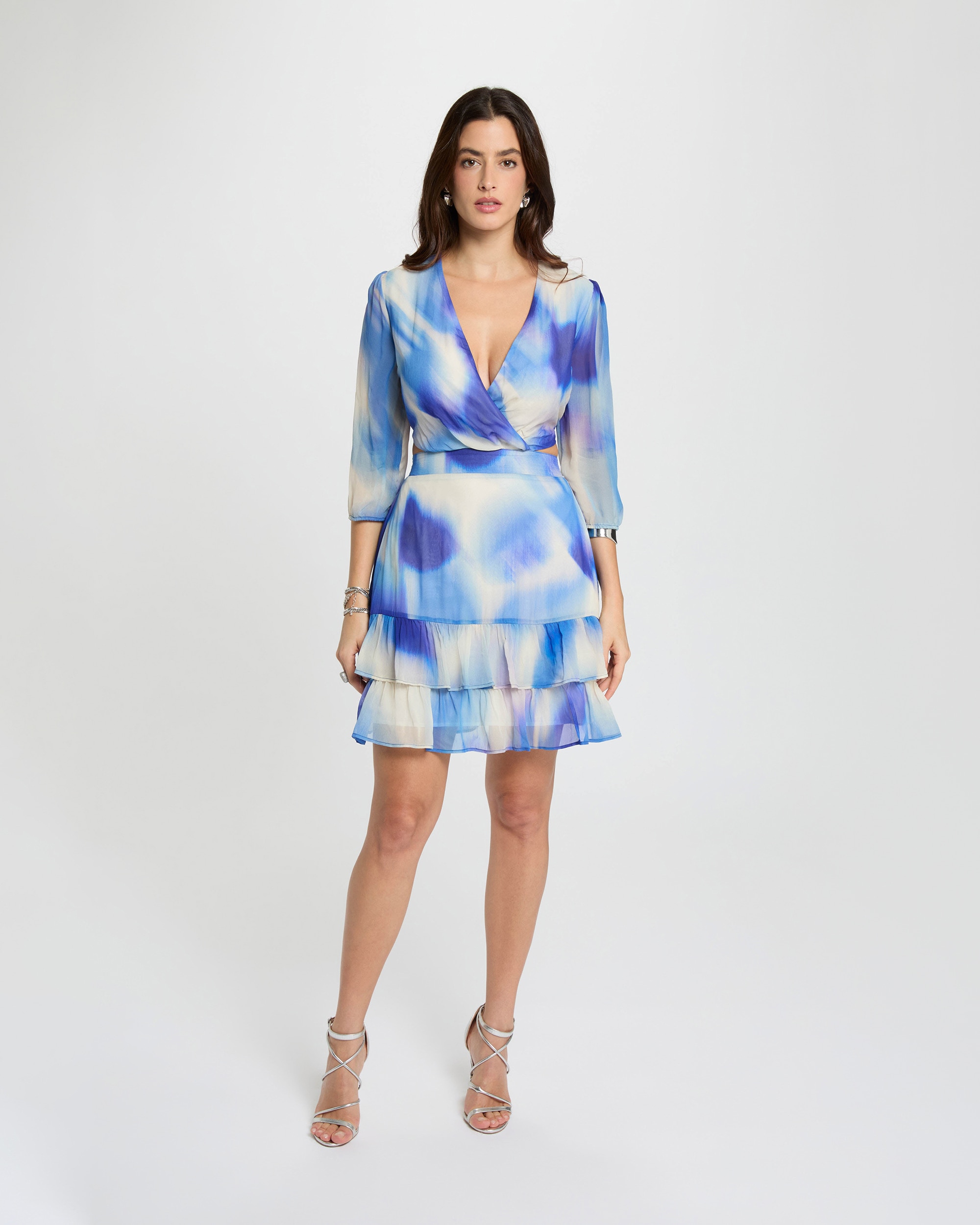 Vestido Curto com Estampado Tye-dye Multicolor-4