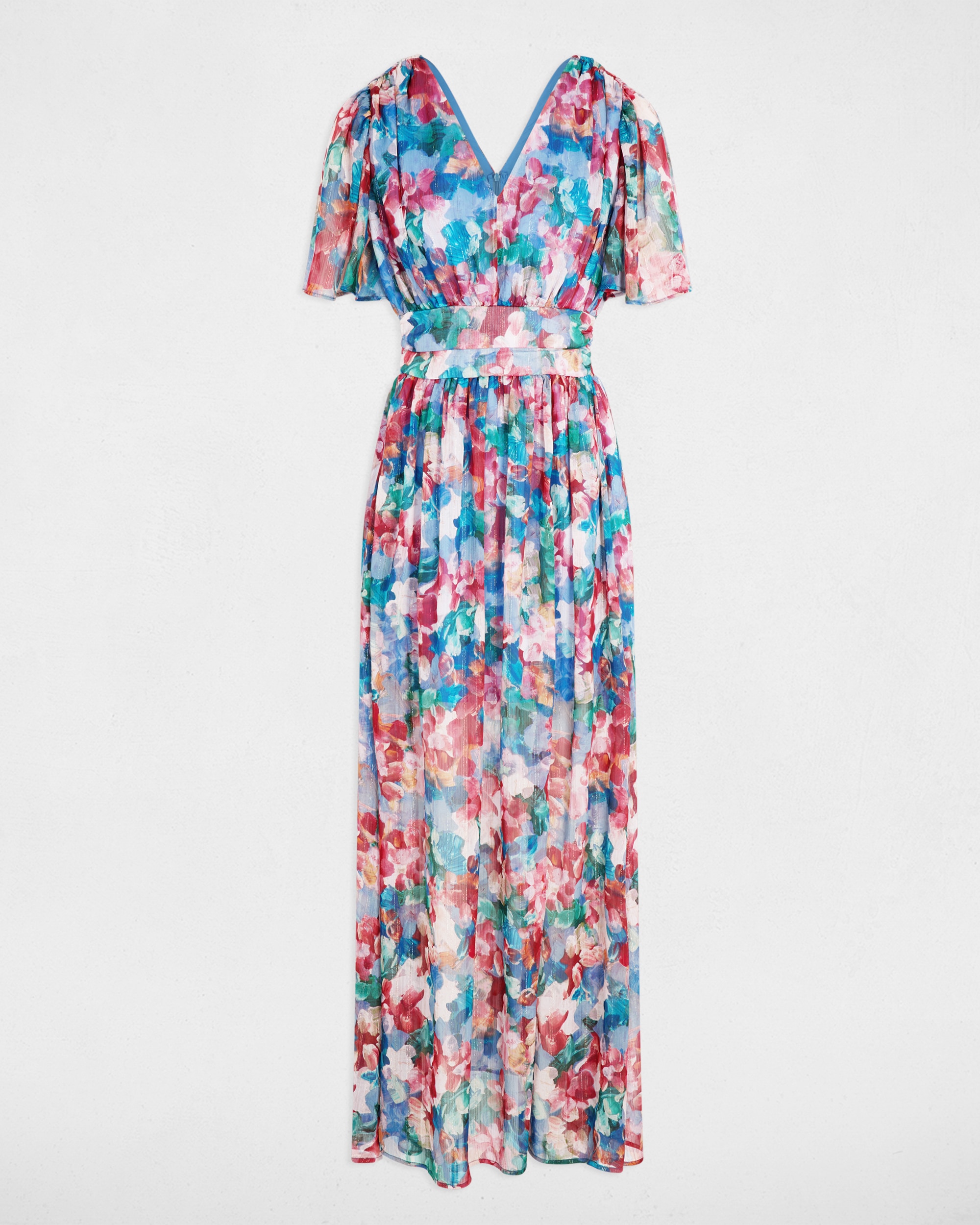 Vestido Comprido Fluido Multicolor-2