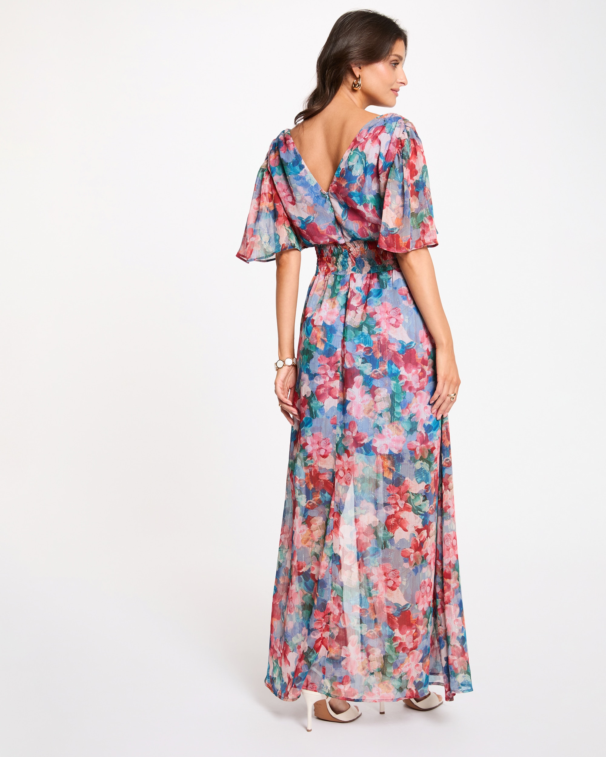 Vestido Comprido Fluido Multicolor-3