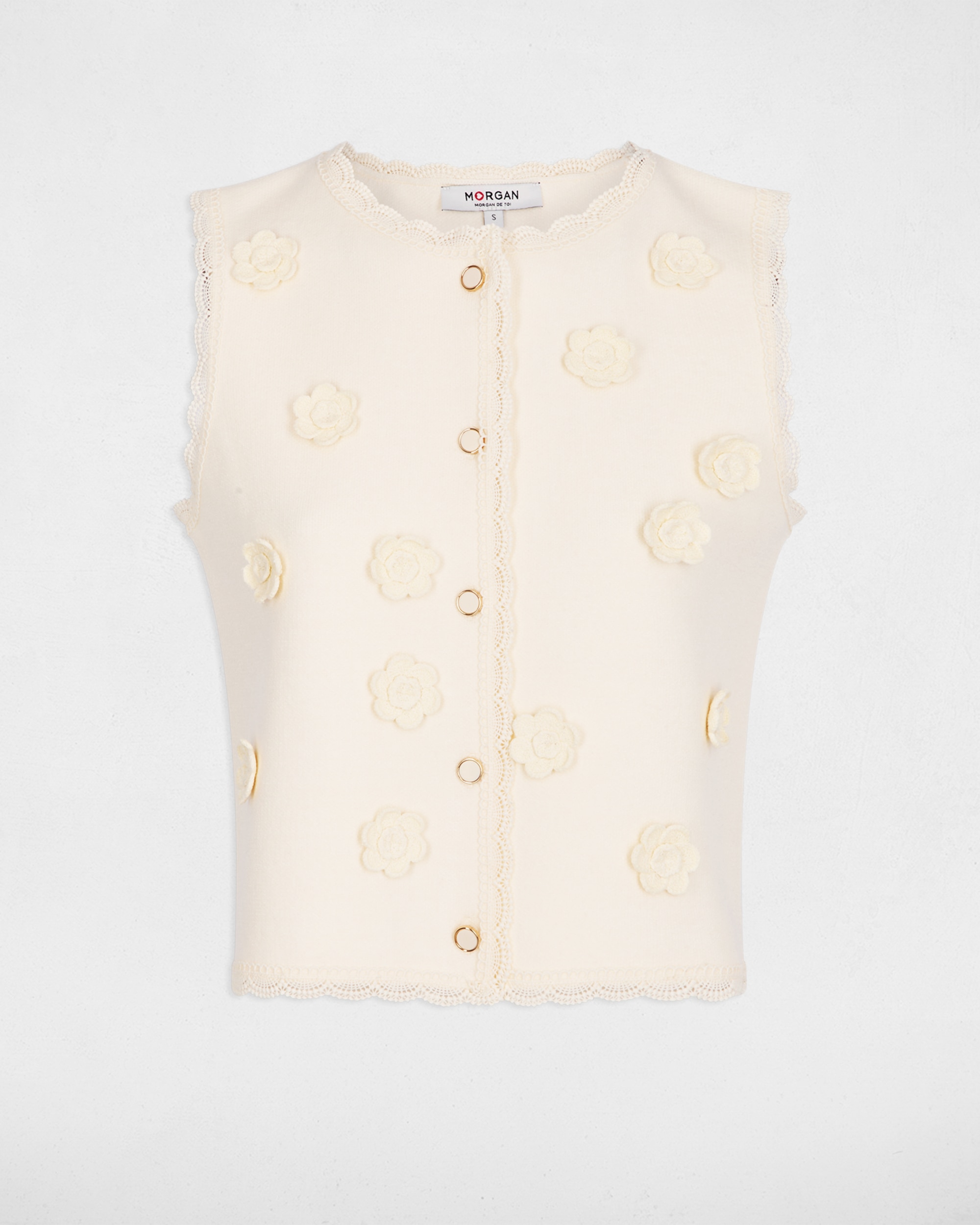 Top Ajustado com Decote Redondo Multicolor-2