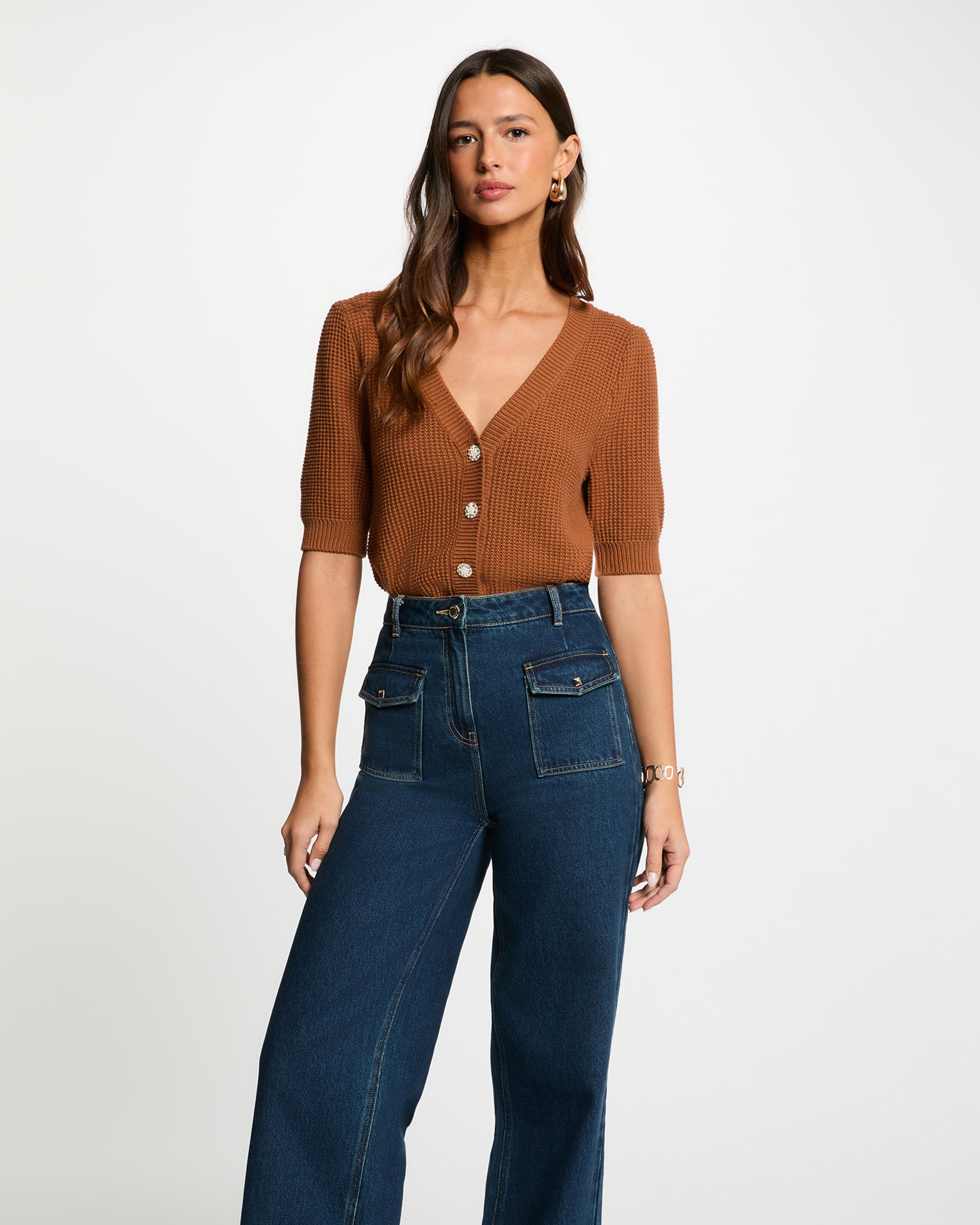 Imagem 0 de Cardigan Ajustado com Manga 3/4