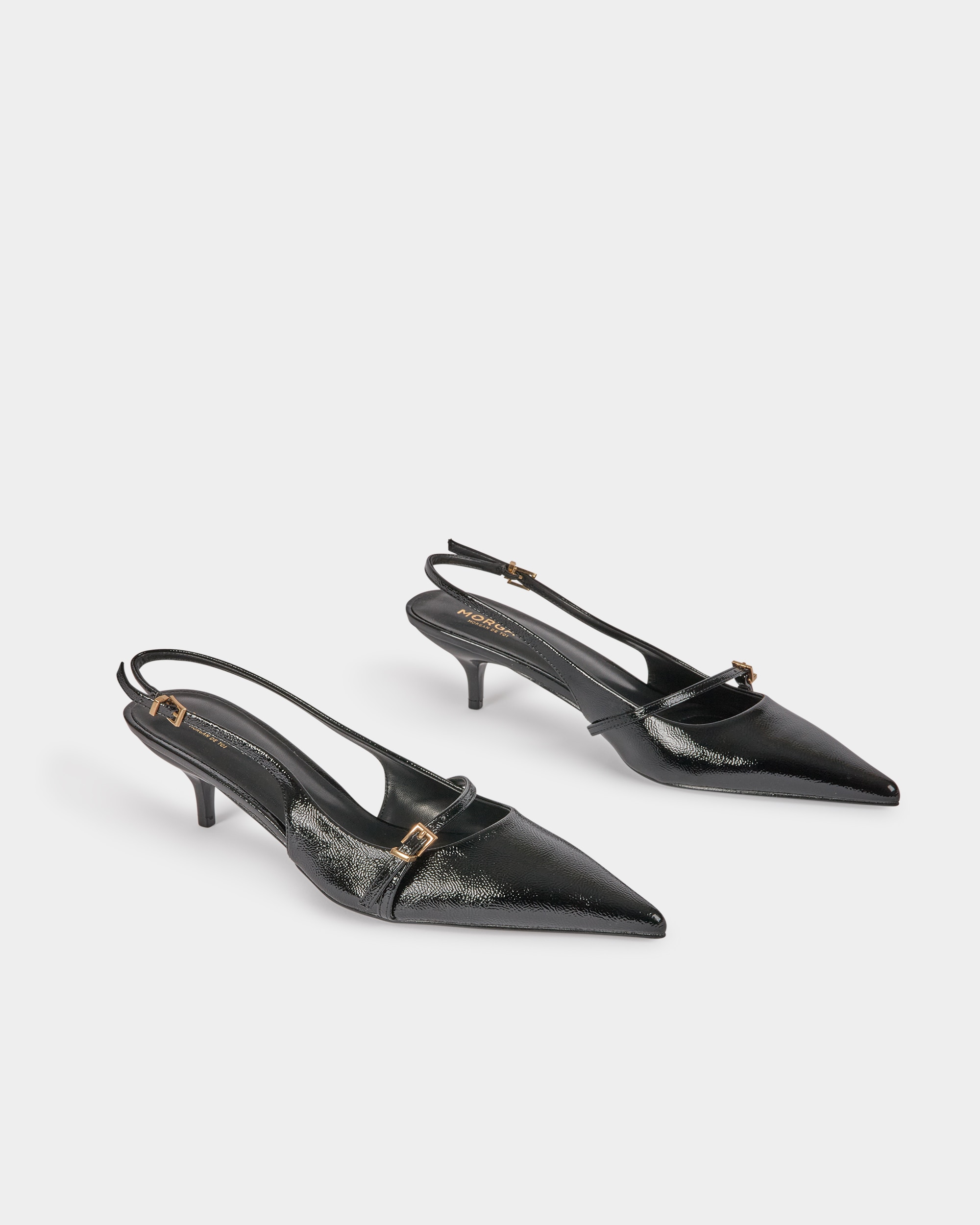Sapatos de Salto em Preto Preto-2