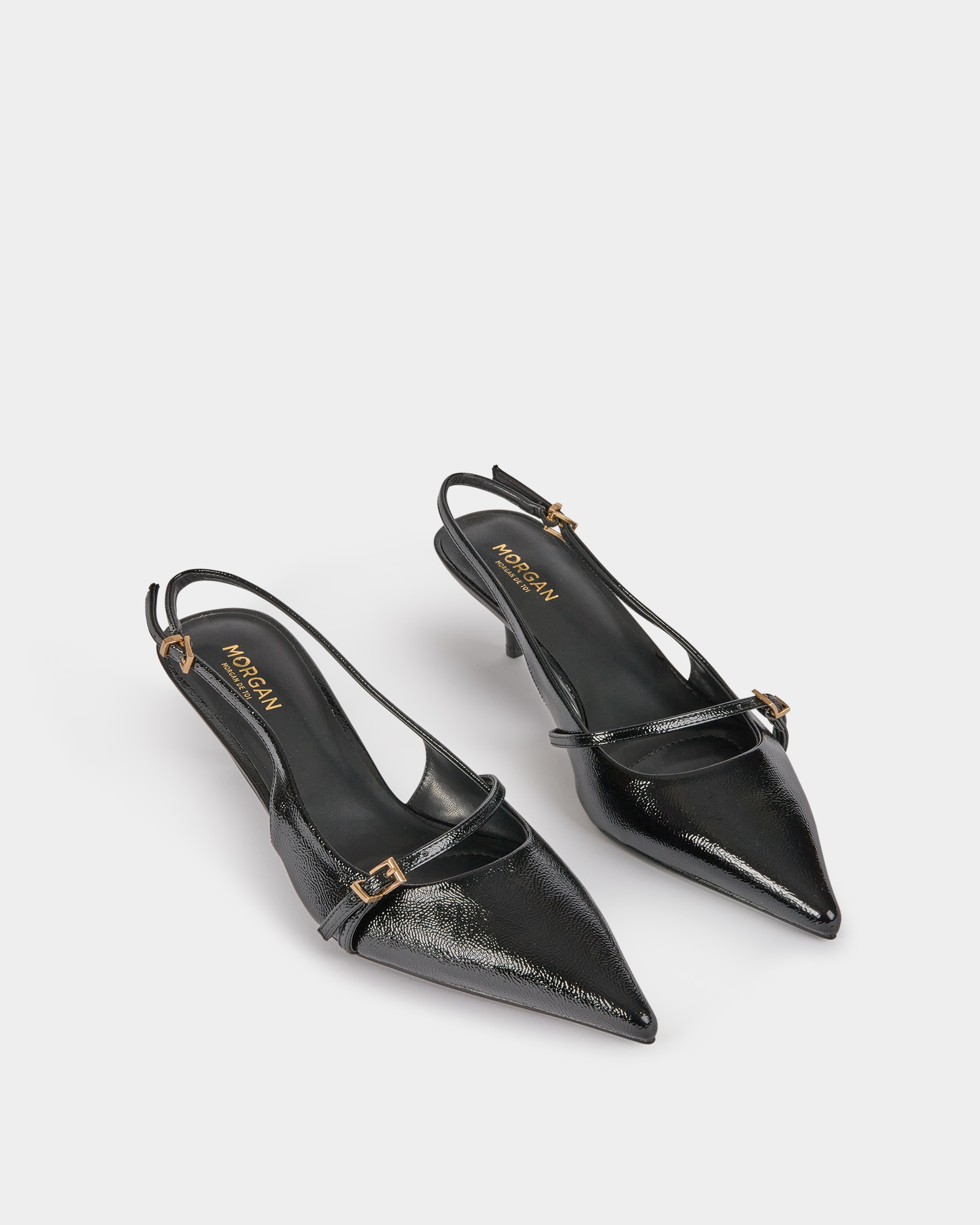 Sapatos de Salto em Preto Preto-4