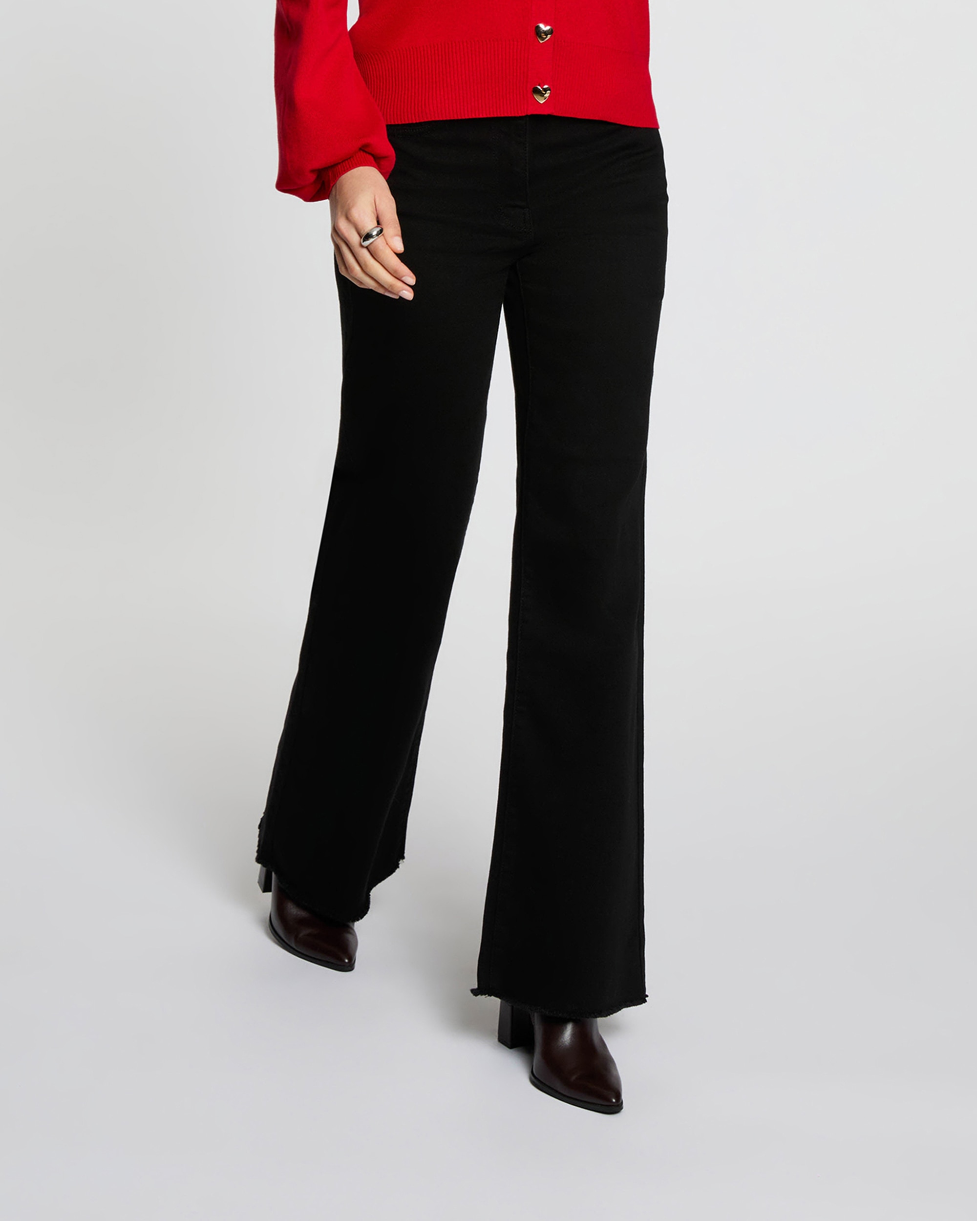 Imagem 0 de Jeans Largos de Cintura Subida