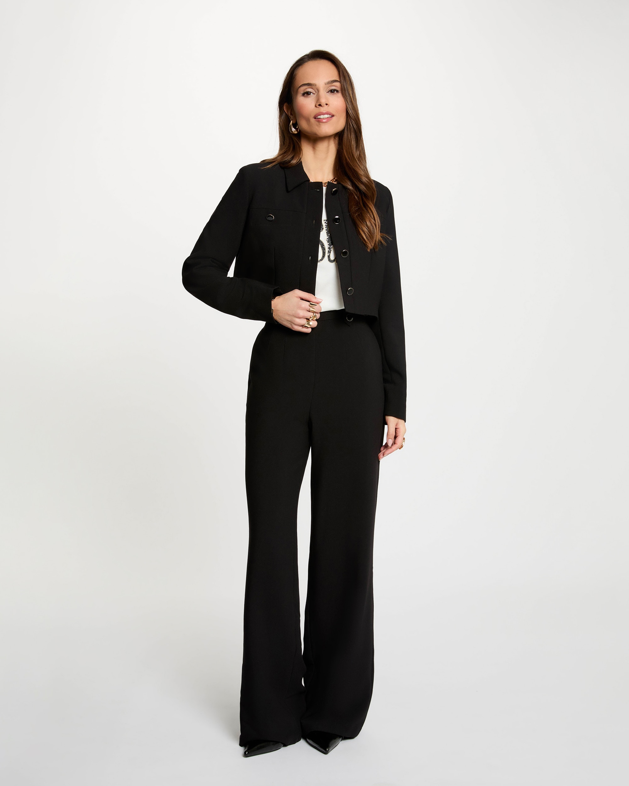 Casaco Ajustado Preto-4