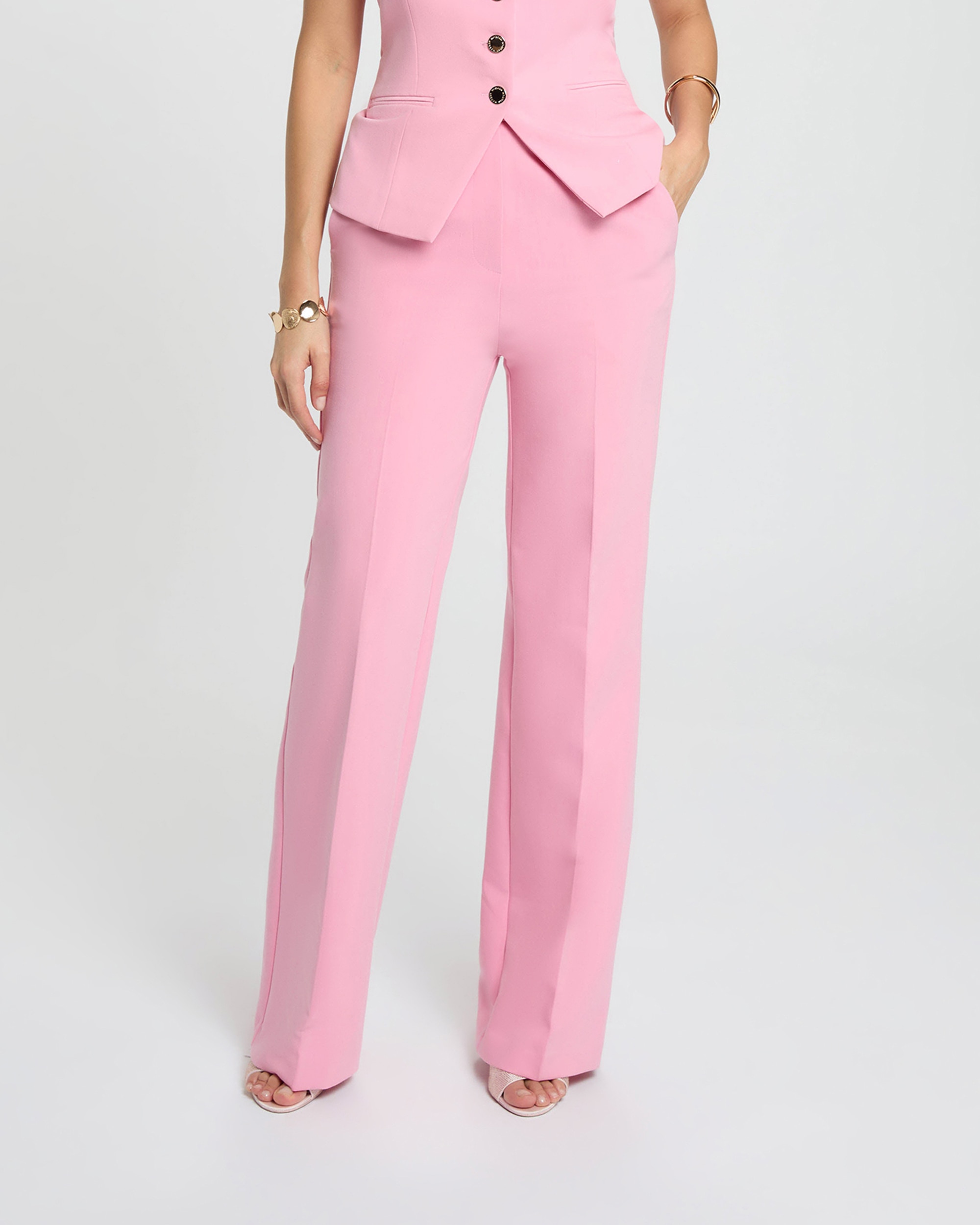 Imagem 0 de Calças Flare de Cintura Subida