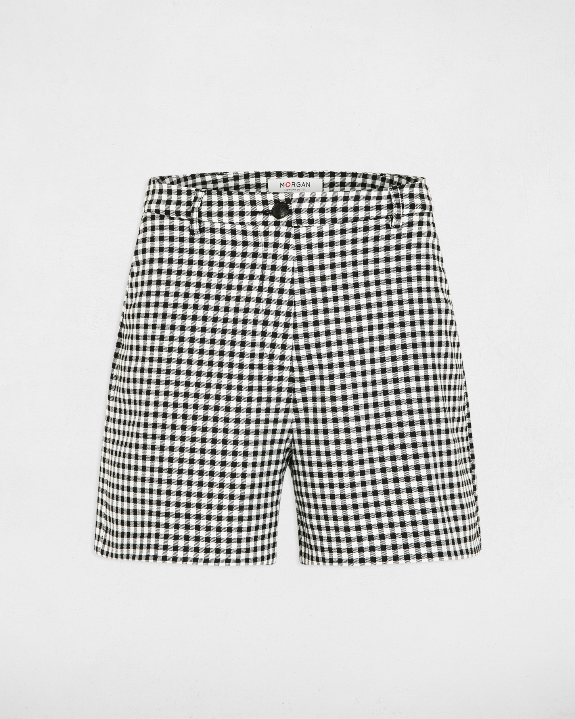 Shorts de Cintura Subida Preto-2