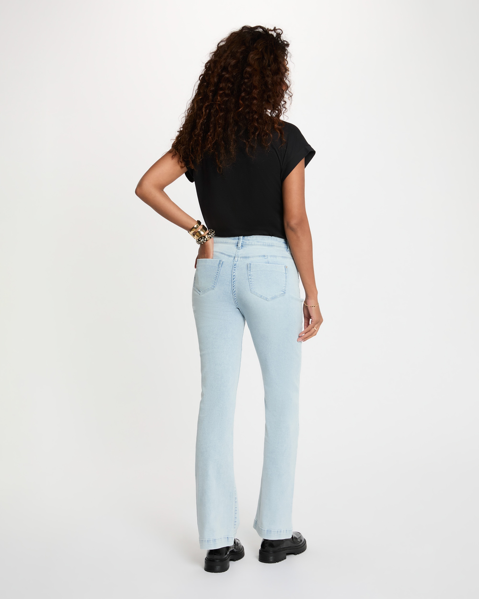 Jeans Skinny Bootcut Slim Azul-claro-3