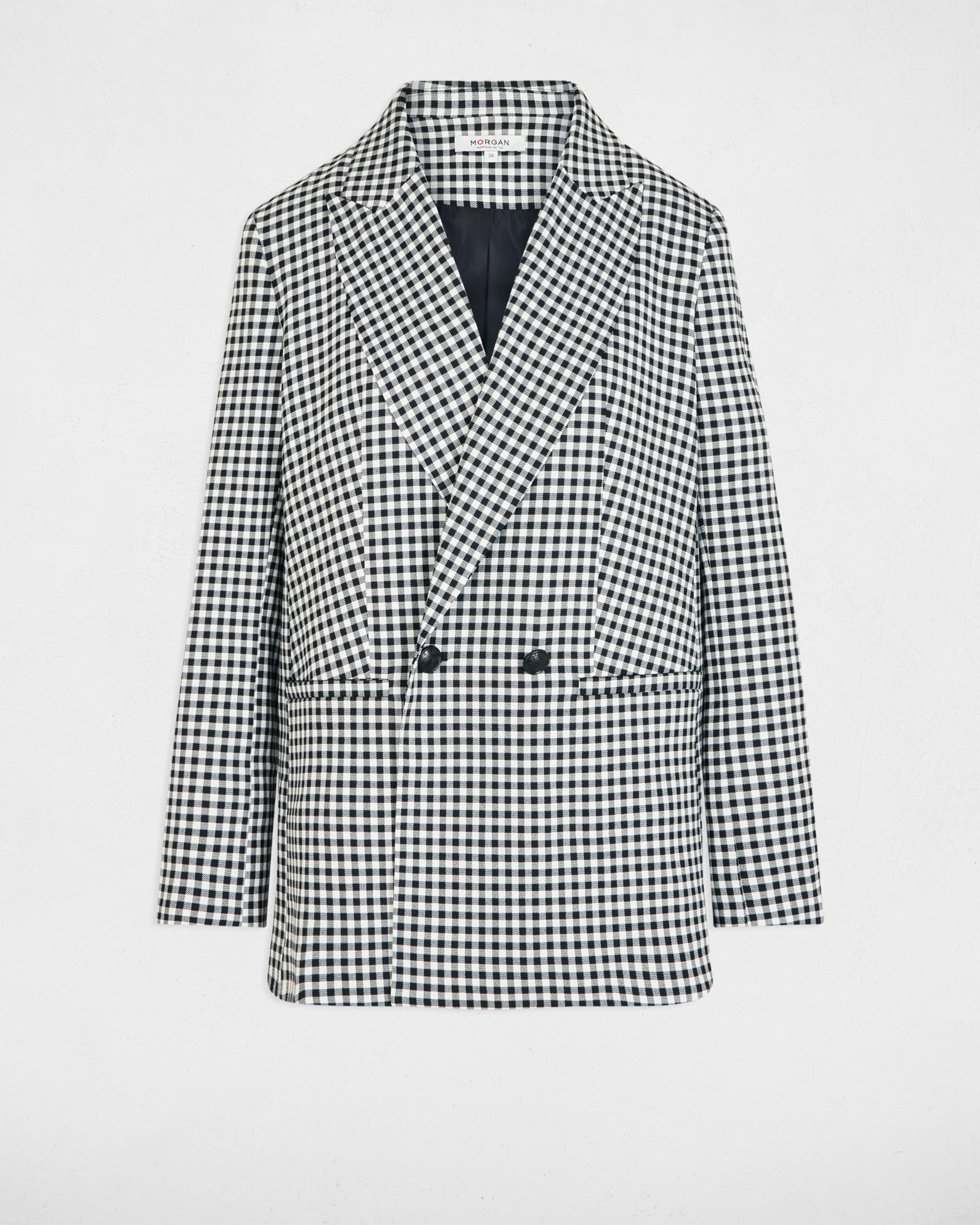 Blazer Oversize com Gola Sastre Preto-2
