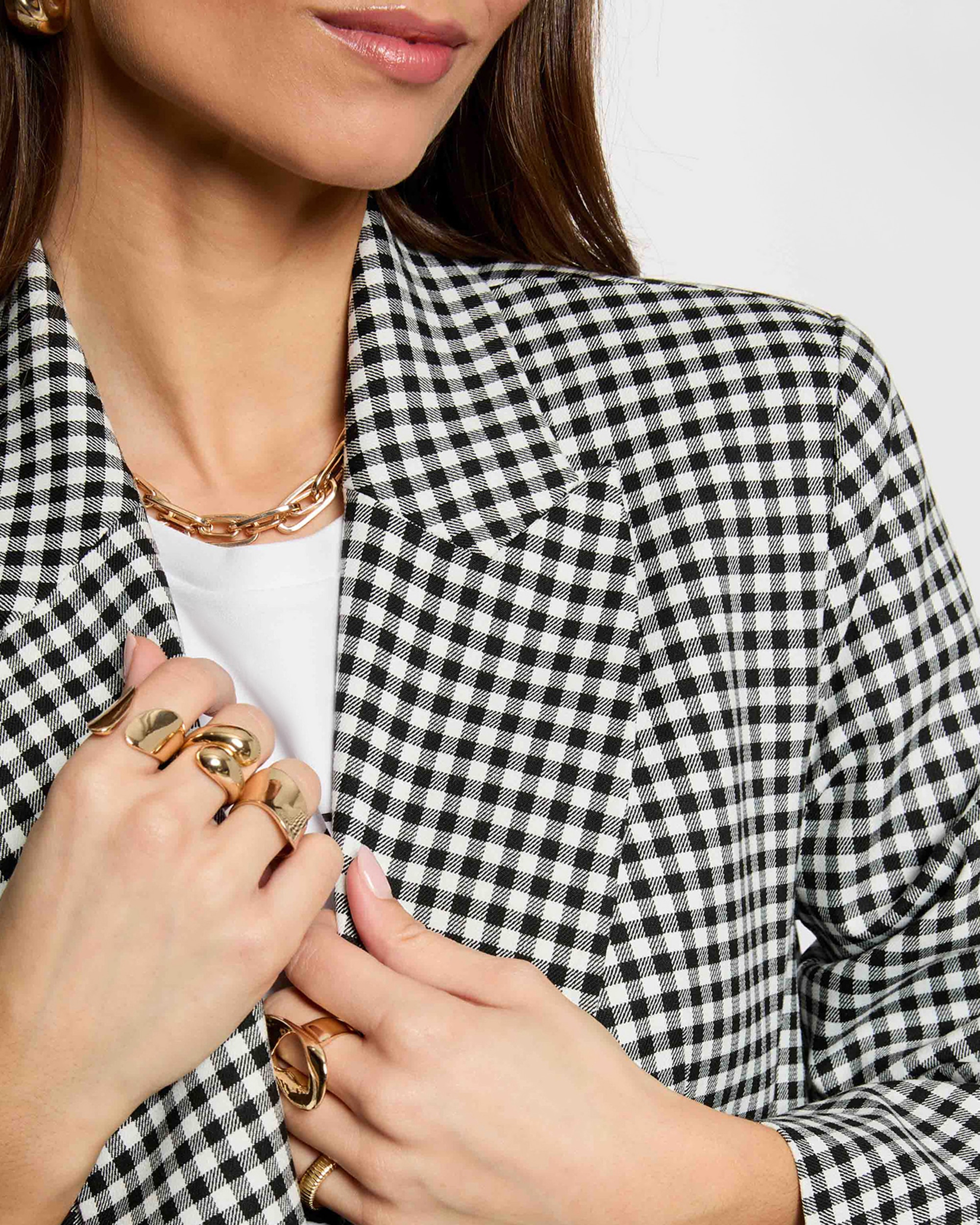 Blazer Oversize com Gola Sastre Preto-5