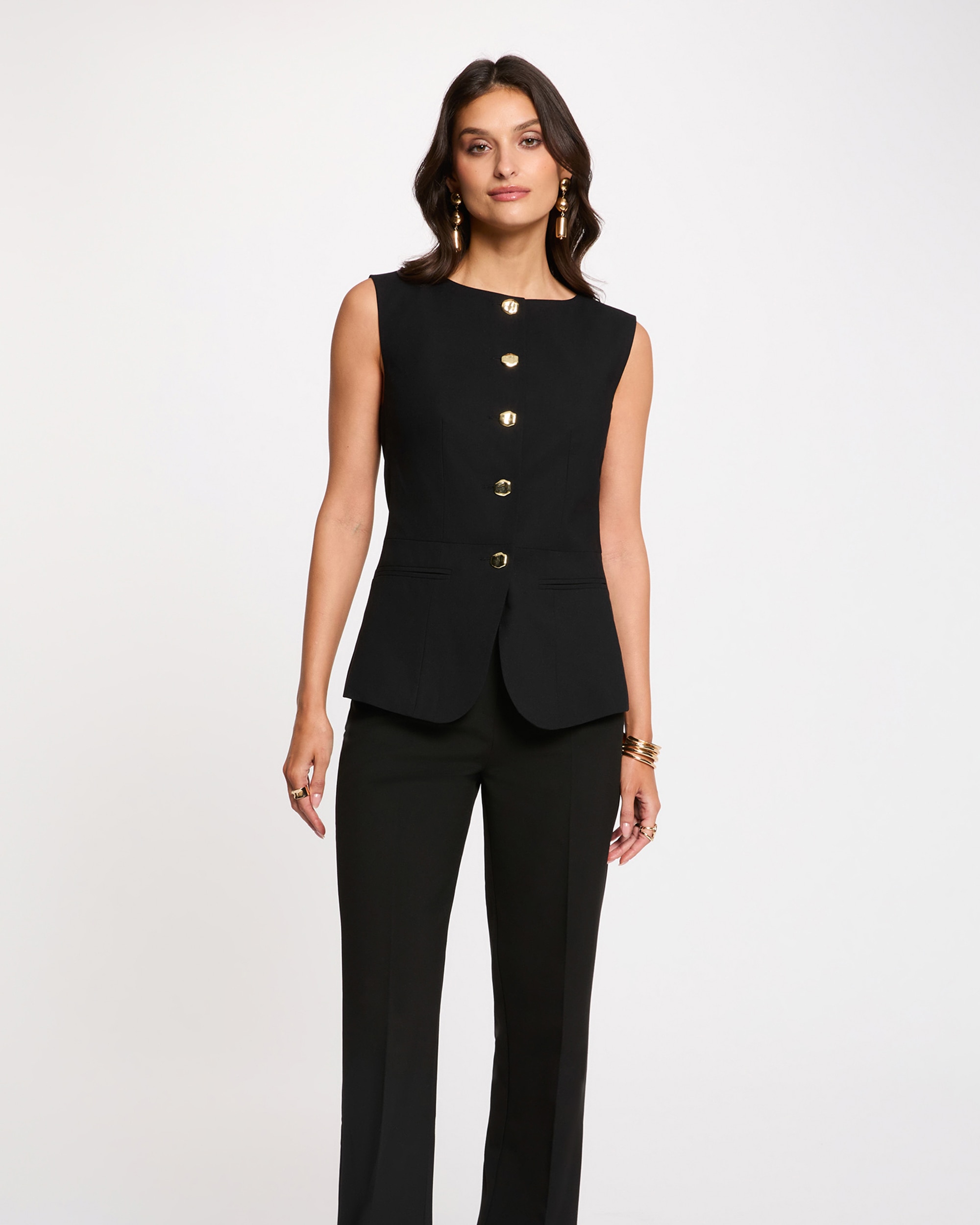 Imagem 0 de Casaco Ajustado sem Mangas