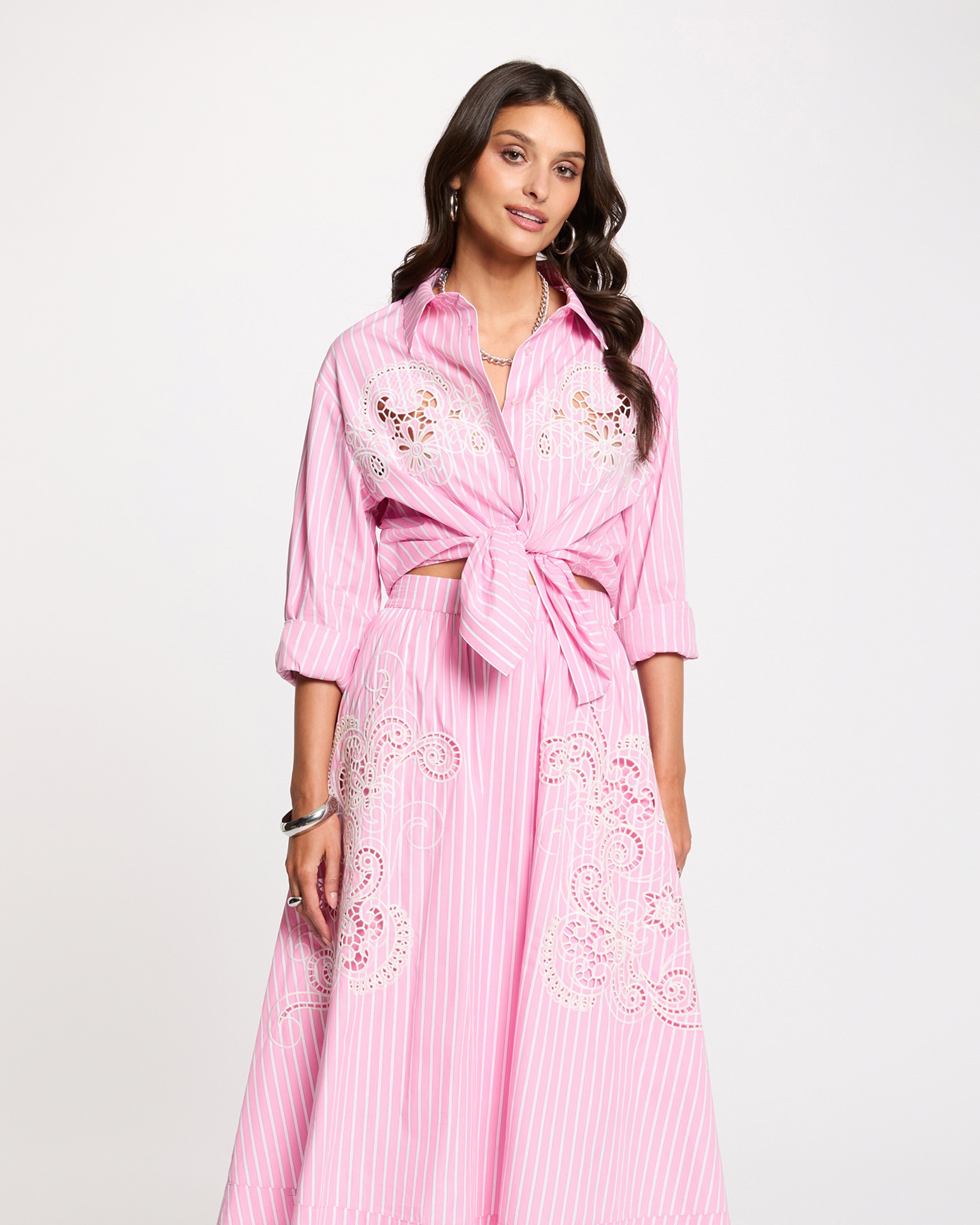 Imagem 0 de Camisa Oversize Às Riscas