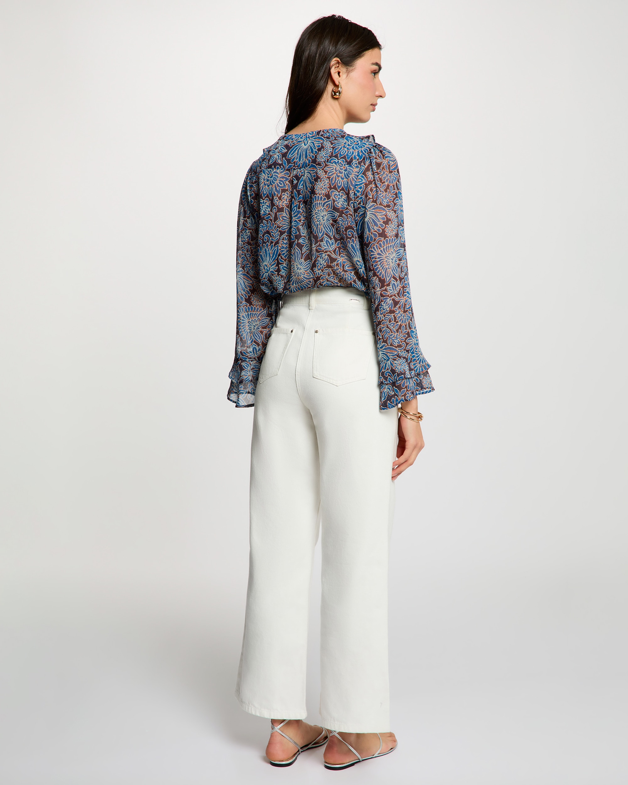 Camisa de Gase Ajustada Multicolor-3