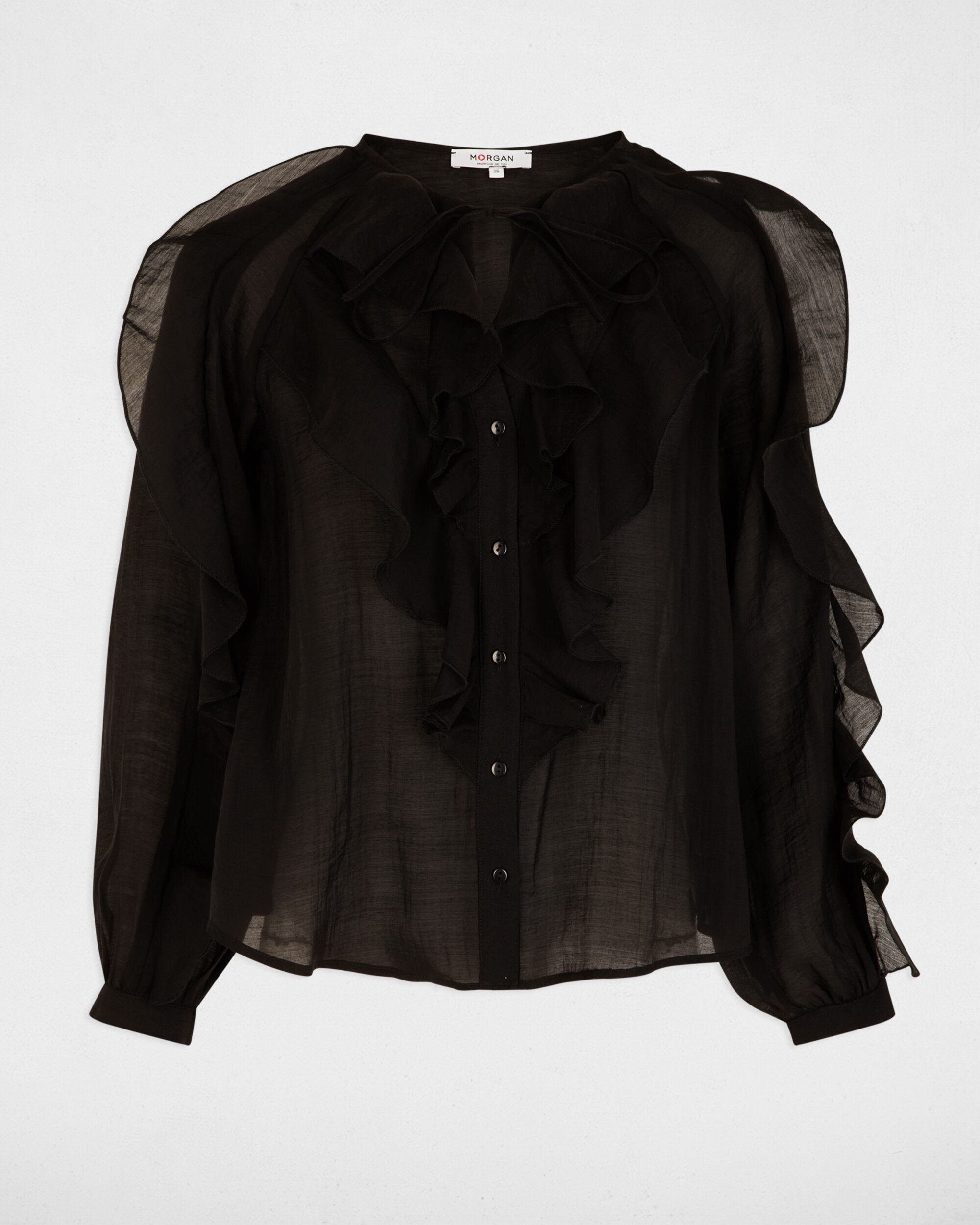 Camisa Ajustada Preto-2