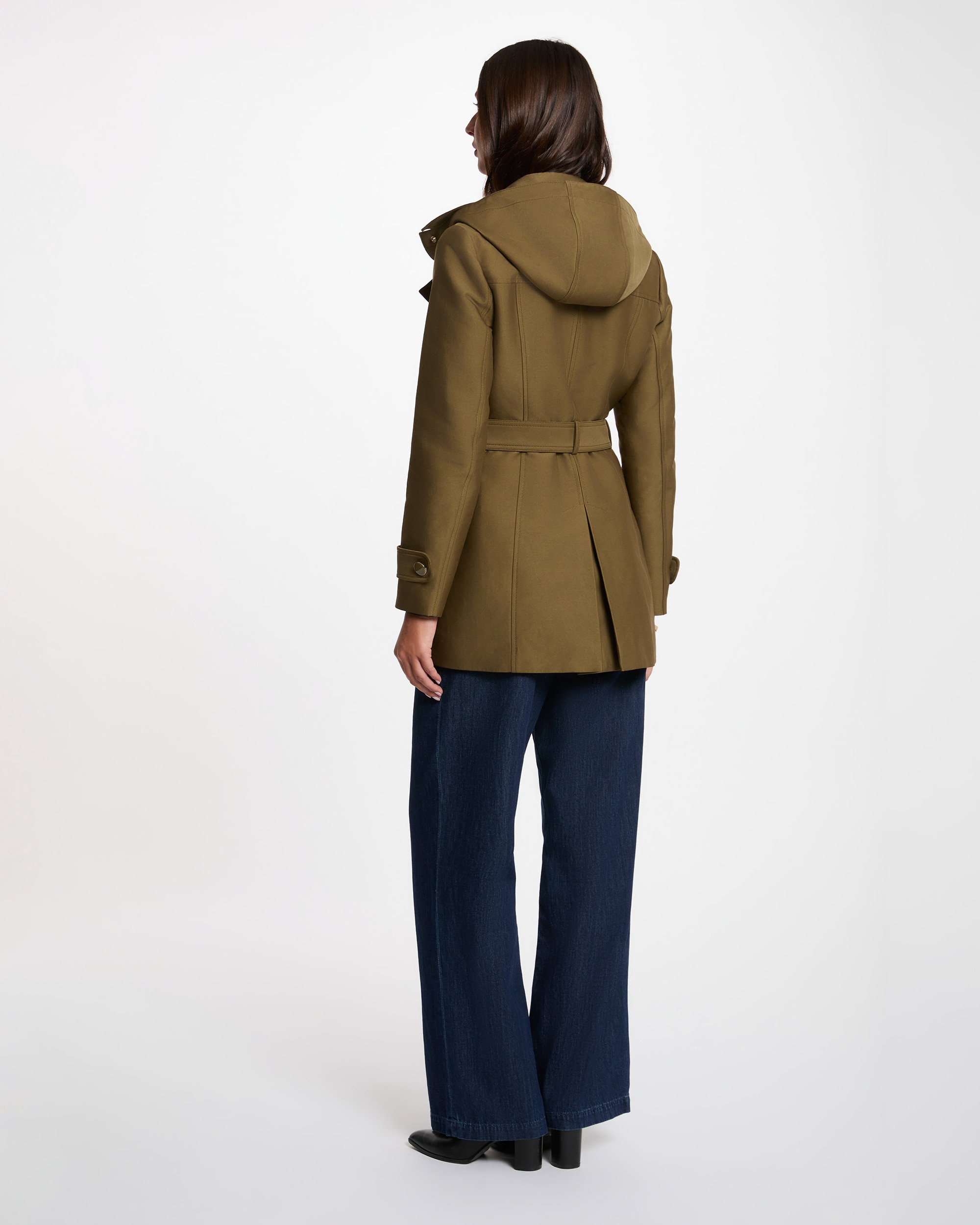 Gabardina com Cinto Verde-militar-3