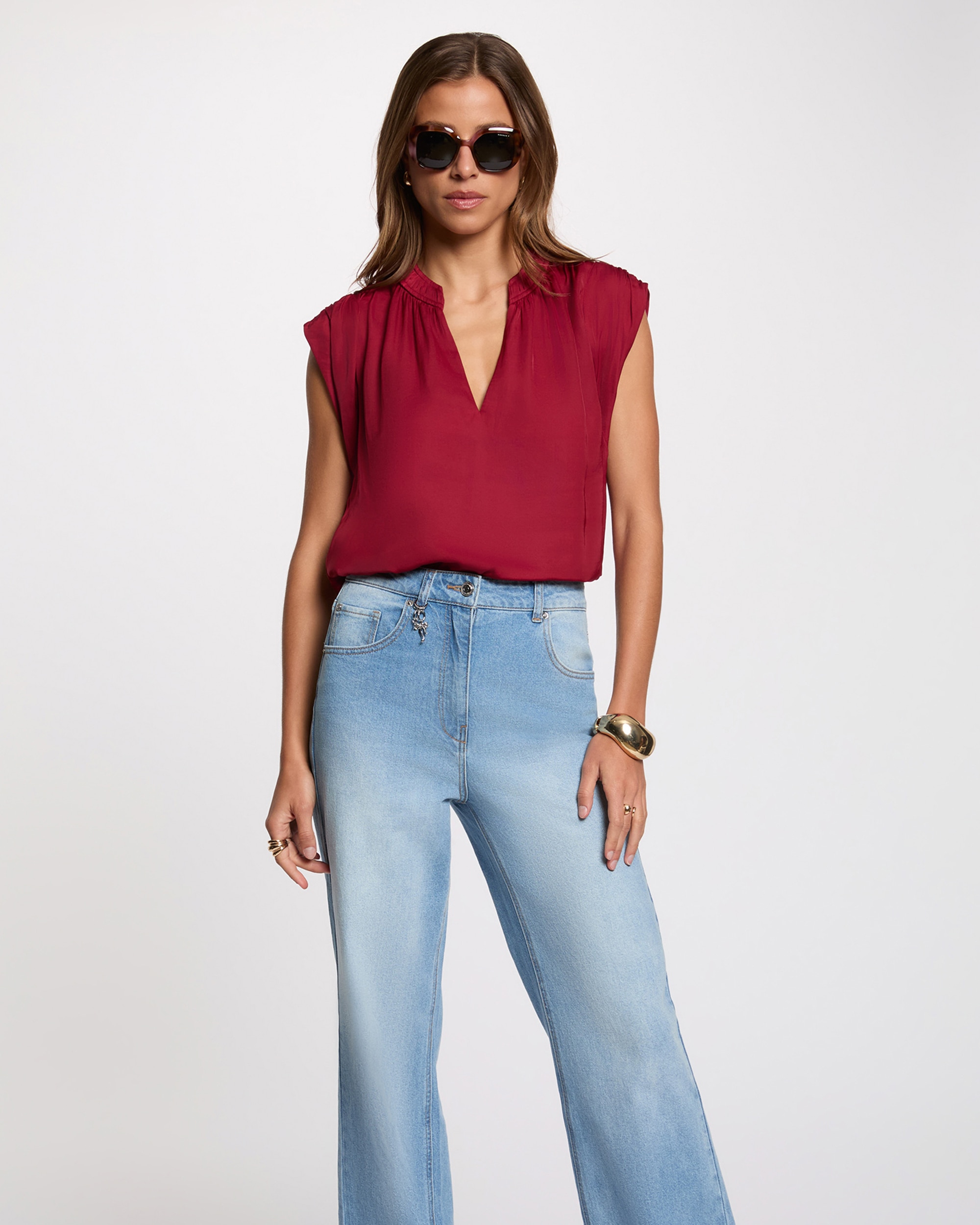 Imagem 0 de Blusa com Decote em V