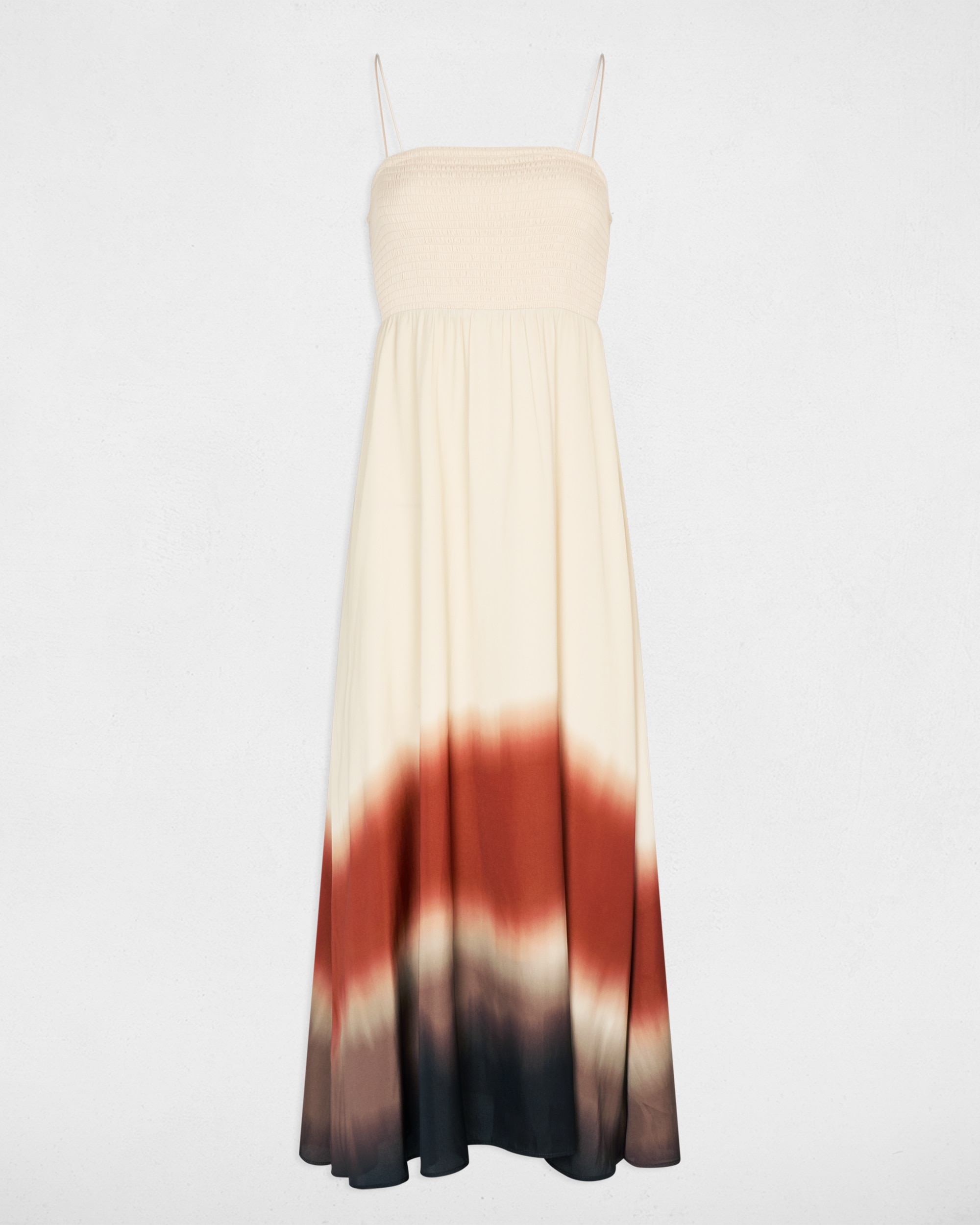 Vestido Comprido com Estampado Tye-dye Multicolor-2